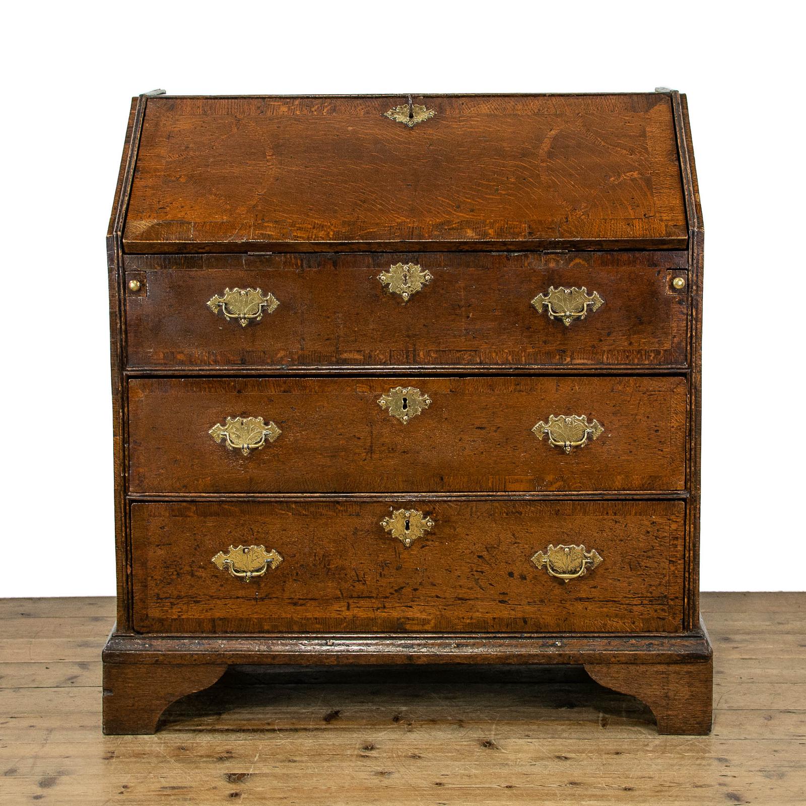 Georgian Antique Oak Bureau (1 of 18) Georgian Antique Oak Bureau (1 of 18)