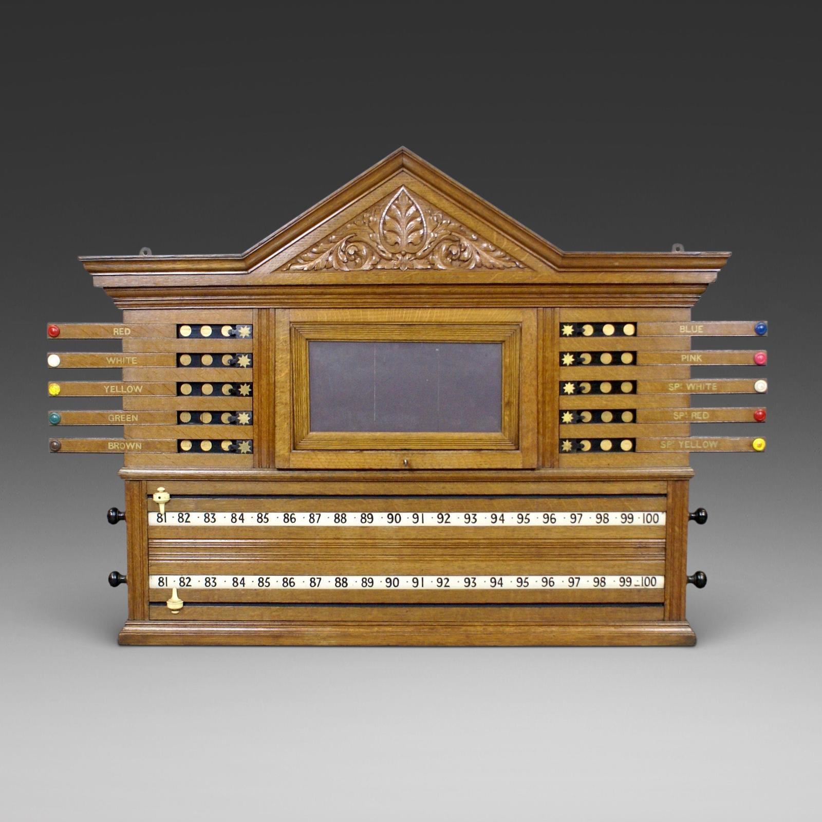 A Quality Pale Oak Snooker Scoreboard (1 of 5)