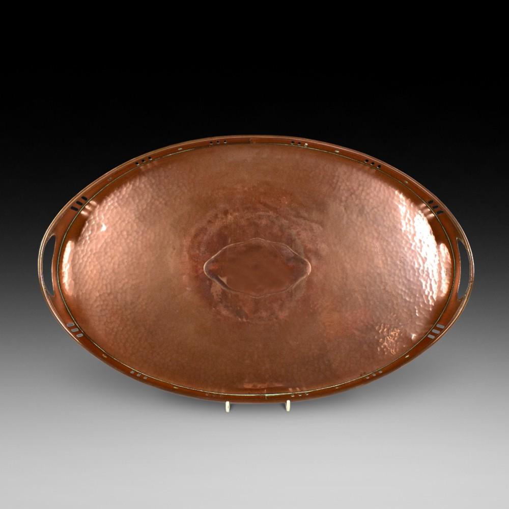 Newlyn Arts & Crafts Twin Handled Tray (1 of 5)