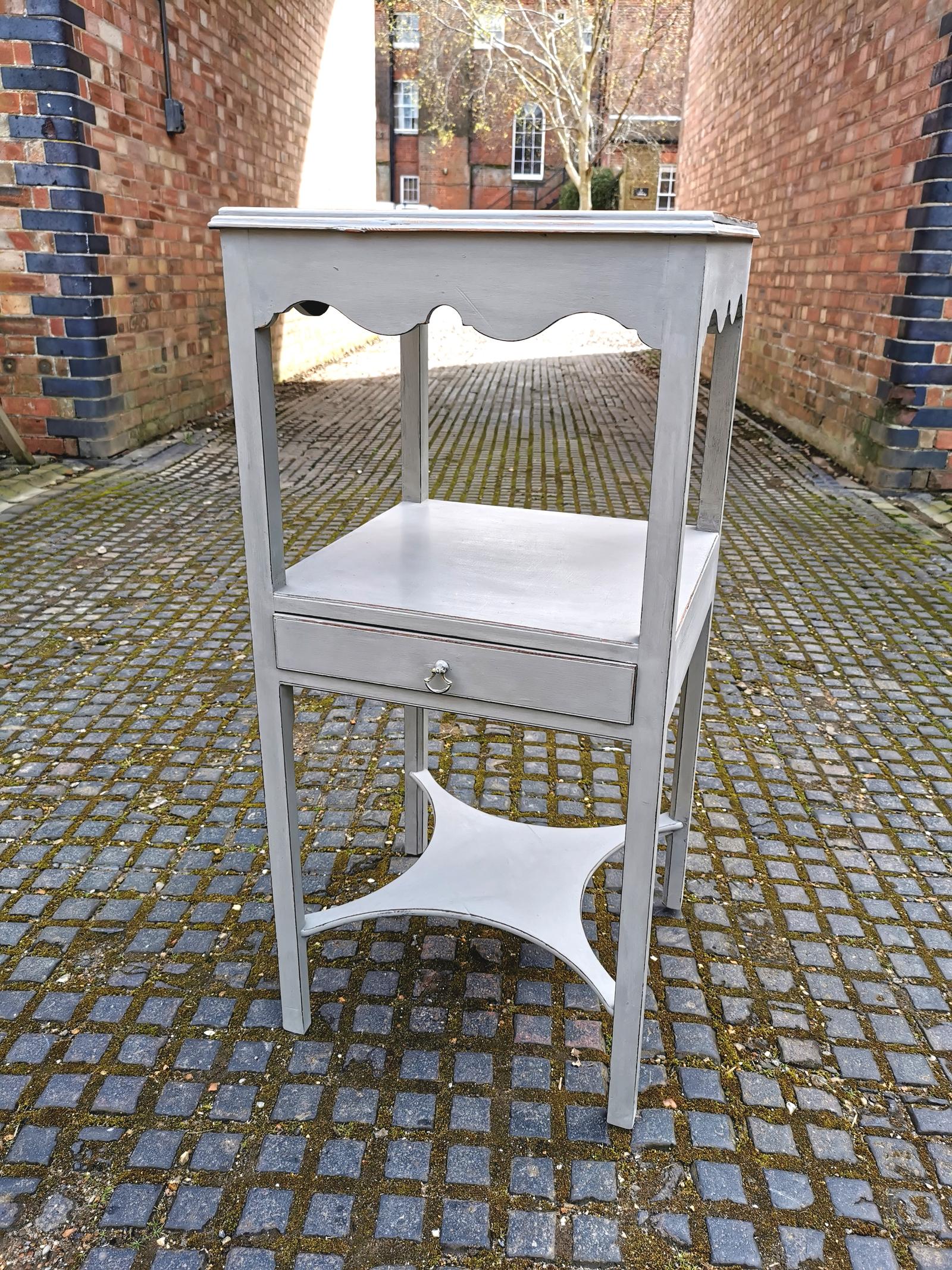 Early 19th Century Painted Mahogany One Drawer Bedside Table (1 of 3) Early 19th Century Painted Mahogany One Drawer Bedside Table (1 of 3)