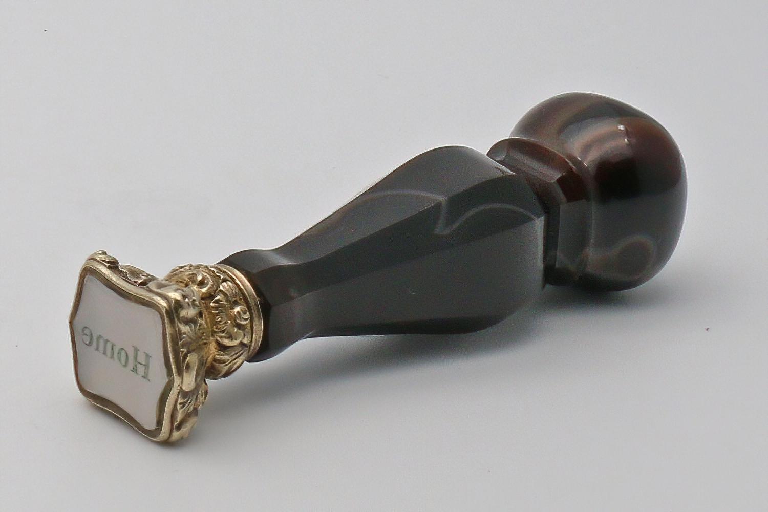 Large Victorian Scottish Agate Seal (1 of 2)