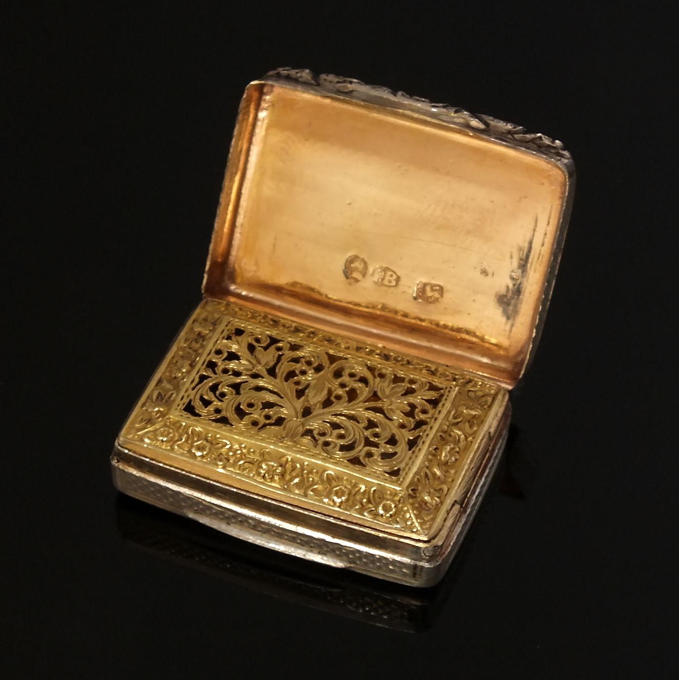 Rare Georgian Silver Vinaigrette by John Bettridge Birmingham 1828 (1 of 6)
