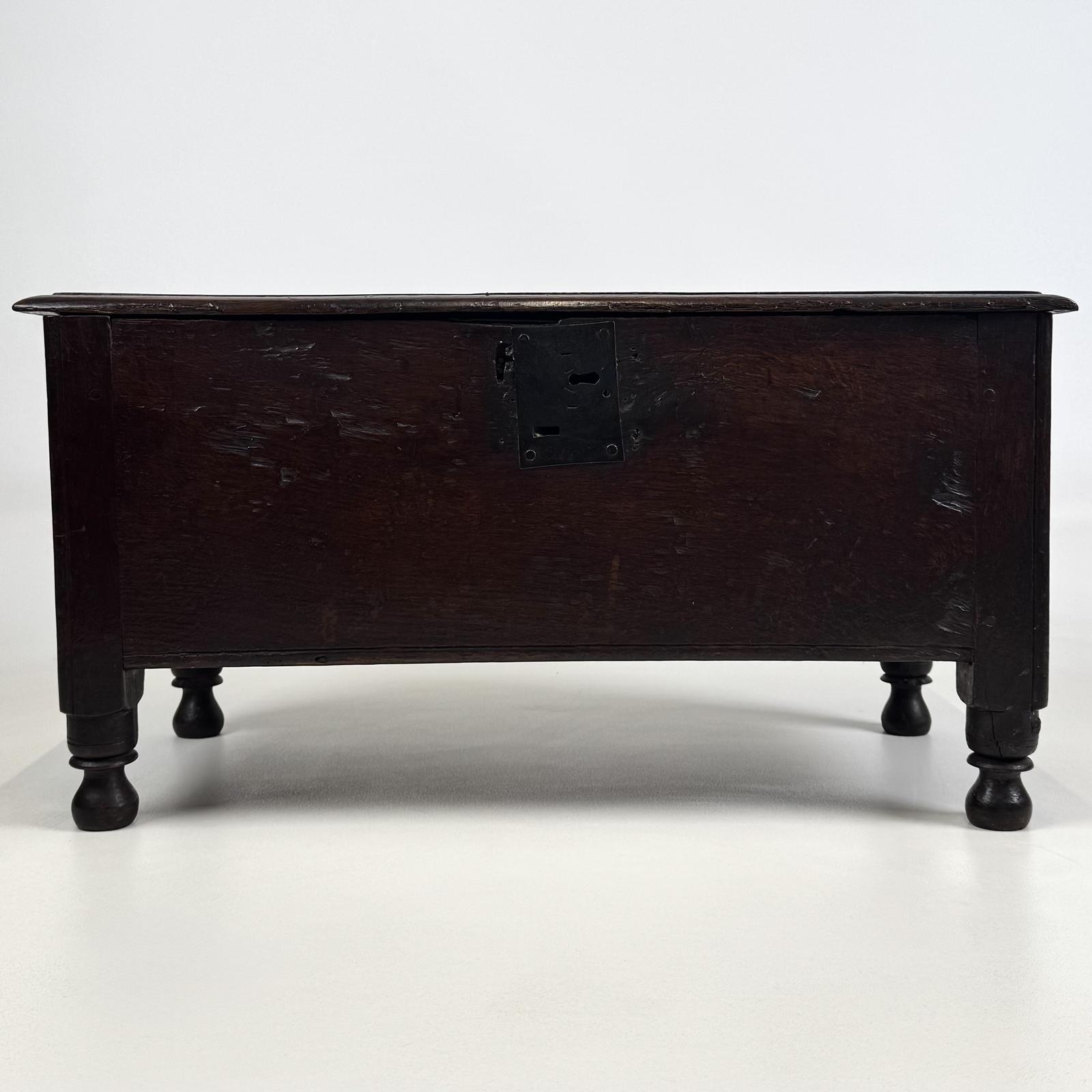 Antique 18th Century Small Oak Storage Box (1 of 10)