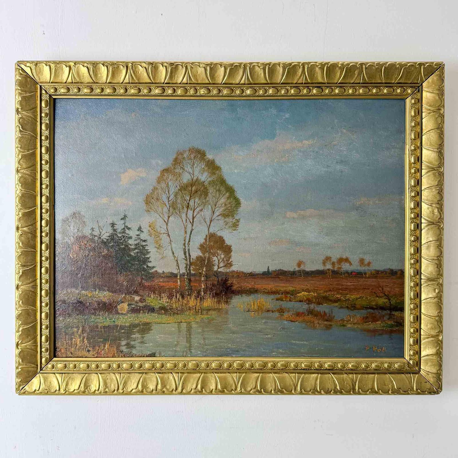 Landscape Painting by Philipp Roth (1841-1921) (1 of 8)