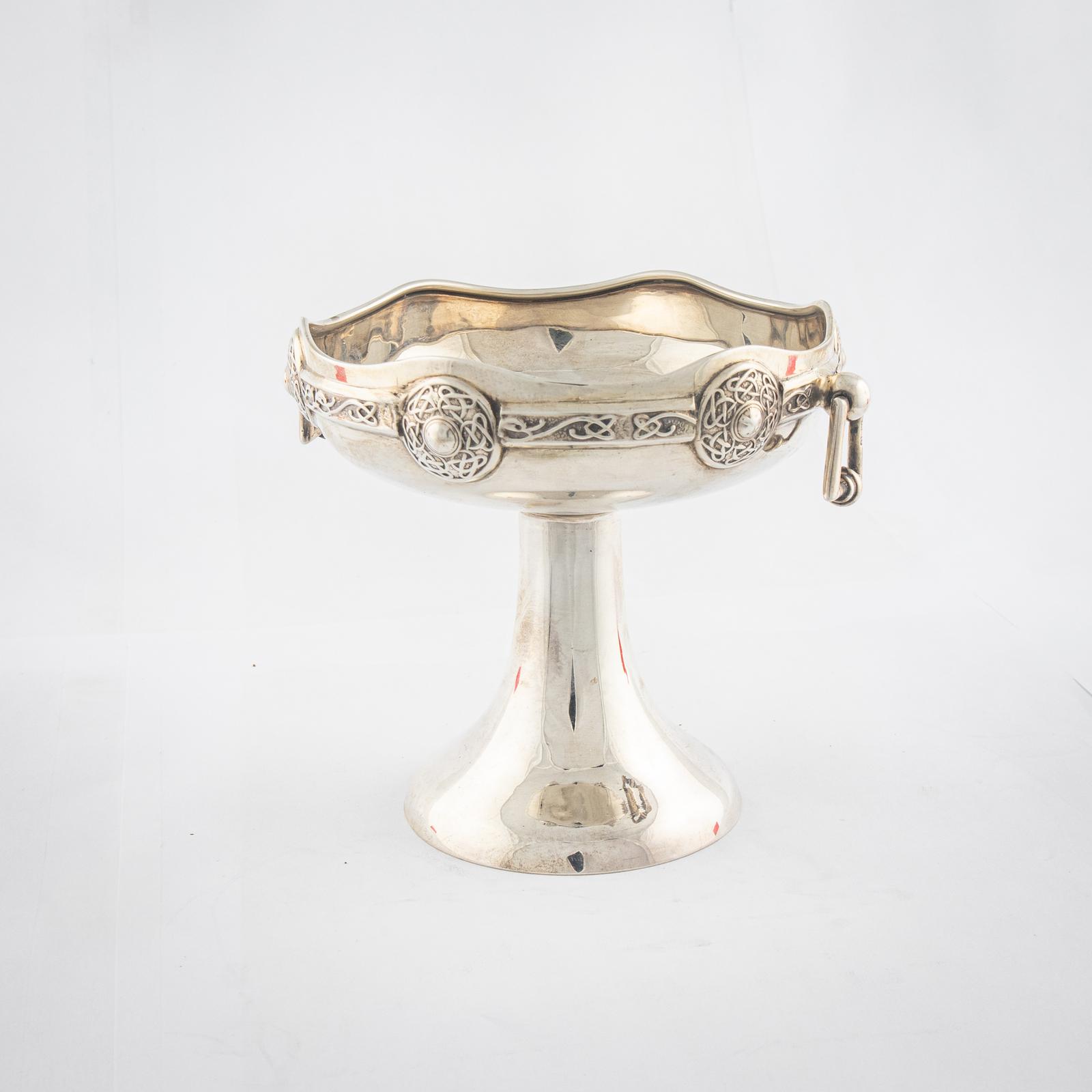 Arts & Crafts Silver Pedestal Vase (1 of 7)