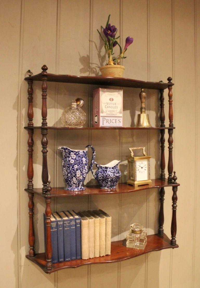 Late 19th Century French Mahogany Wall Shelves (1 of 12) Late 19th Century French Mahogany Wall Shelves (1 of 12)