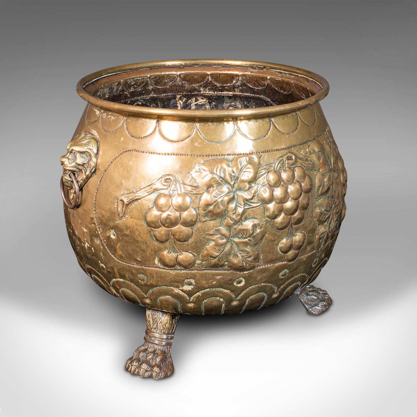 Antique Decorative Fireside Bin, English, Brass, Fire Bucket, Georgian c.1800 (1 of 12)