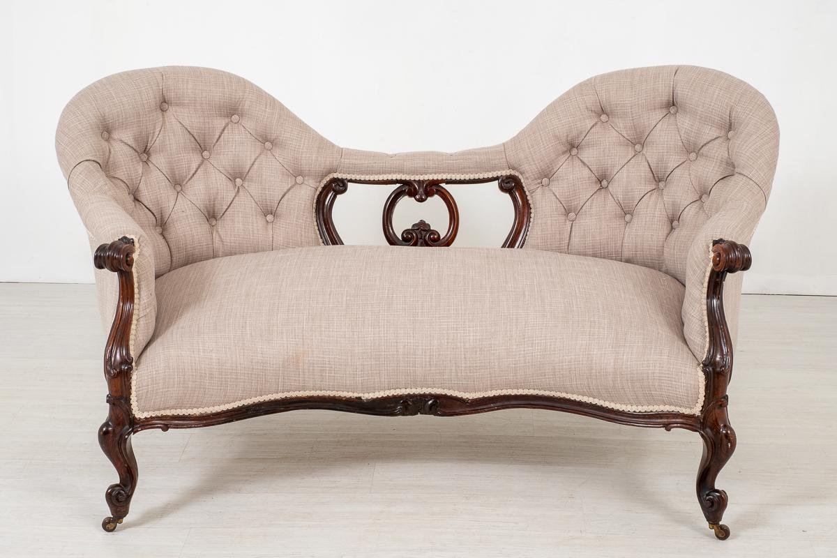 Victorian Rosewood Camel Back Settee (1 of 6) Victorian Rosewood Camel Back Settee (1 of 6)