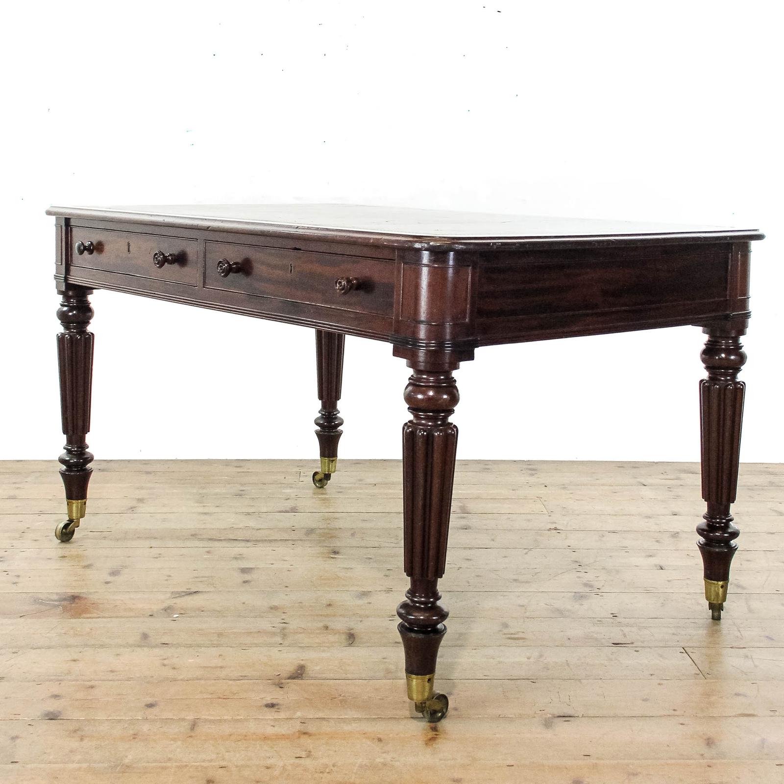 Antique Mahogany Partners Writing Desk (1 of 11)