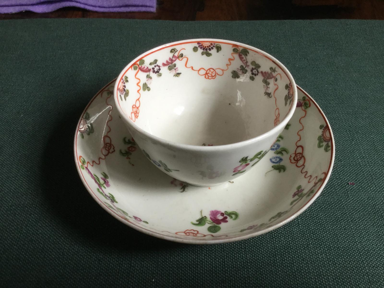 New Hard Paste Tea Bowl & Saucer (1 of 2)