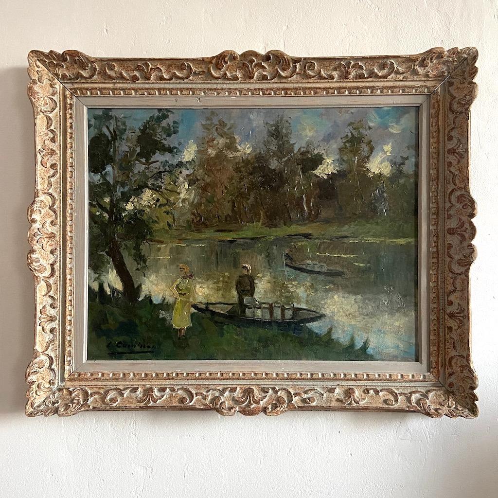 Impressionist Oil Painting of the Green Venice of France (1 of 3) Impressionist Oil Painting of the Green Venice of France (1 of 3)