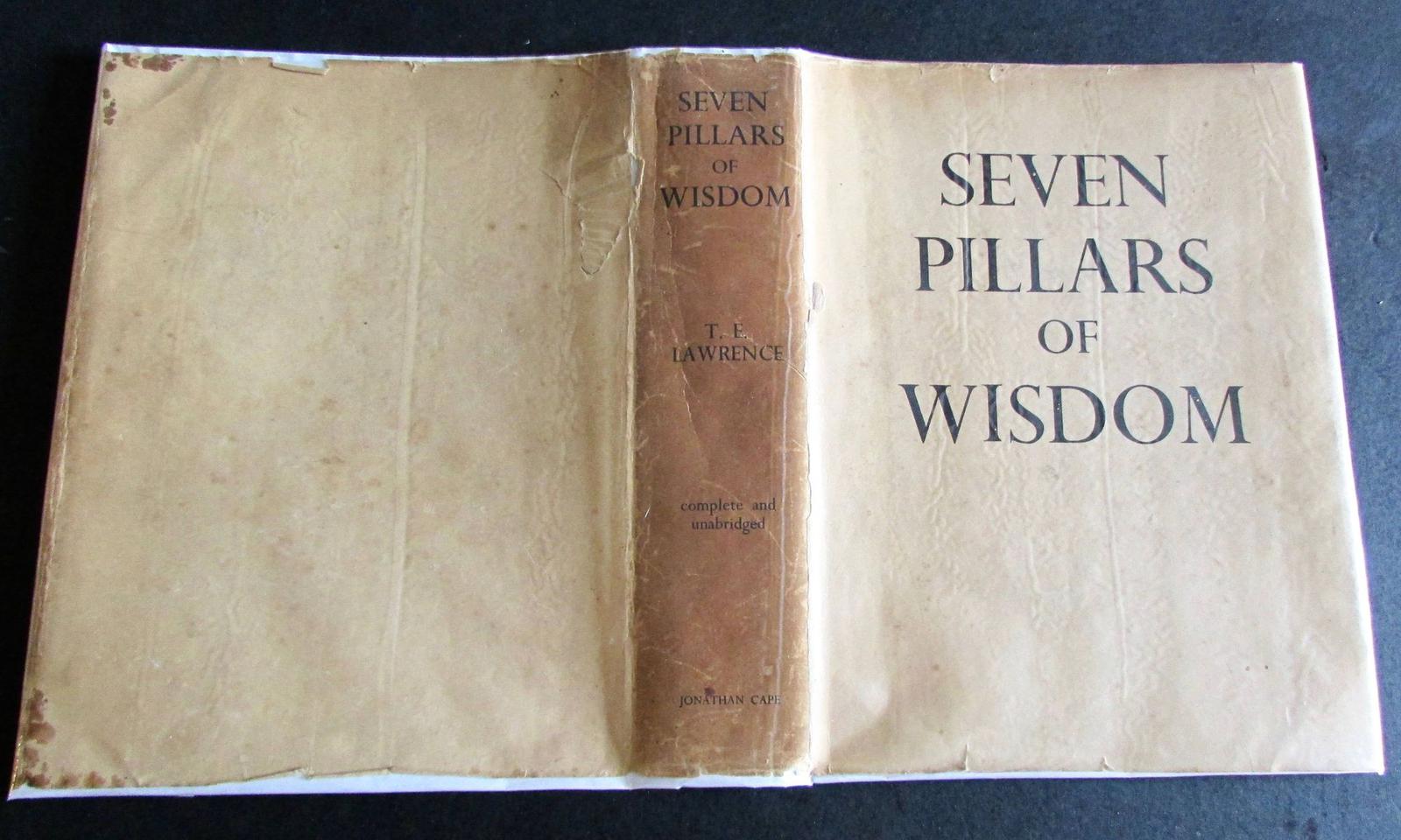 1937 Seven Pillars of Wisdom by T E Lawrence with Original Dust Jacket (1 of 5) 1937 Seven Pillars of Wisdom by T E Lawrence with Original Dust Jacket (1 of 5)