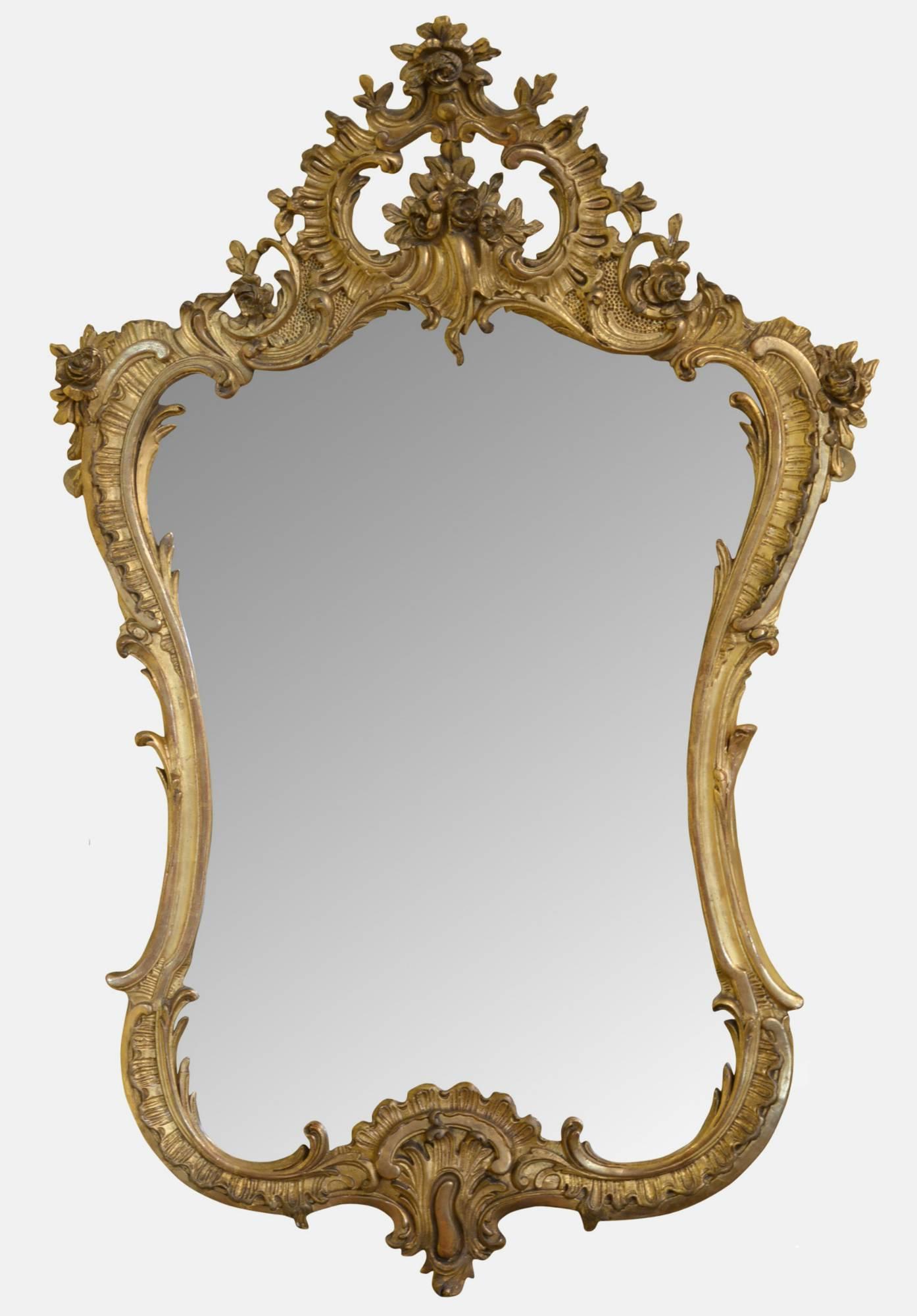 Shaped Gilded Mirror c.1900 (1 of 1) Shaped Gilded Mirror c.1900 (1 of 1)