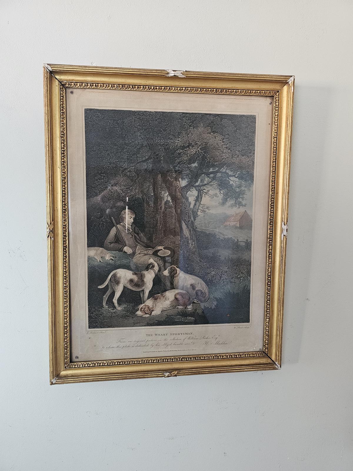 Antique Engraving of a Sportsman (1 of 10)