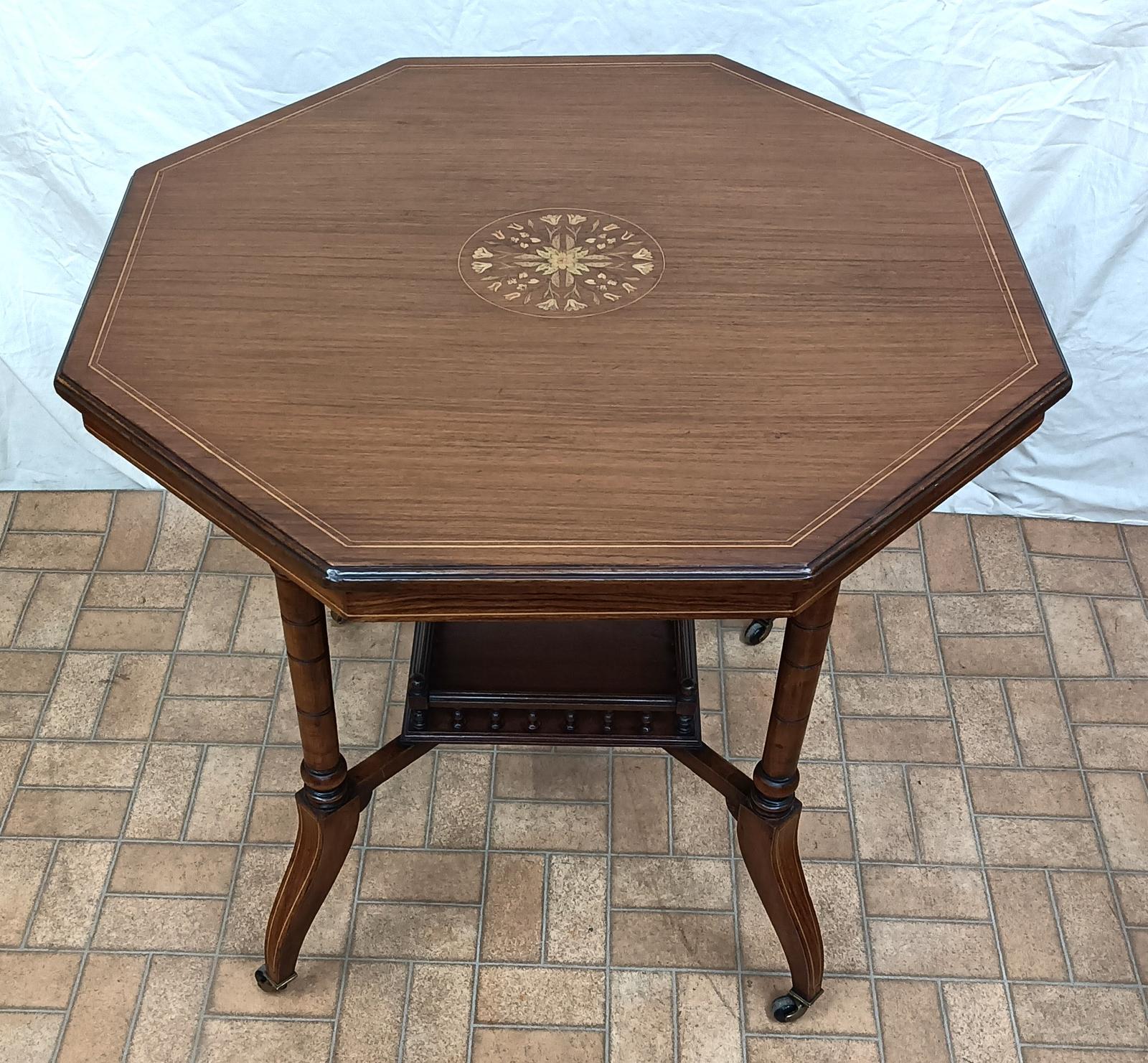 A Late Victorian Rosewood Octagonal Occasional Table (1 of 5)