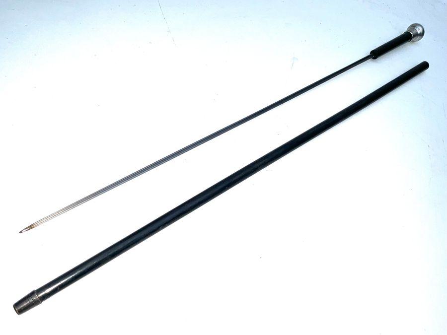 EBONY & SILVER WALKING STICK SWORD STICK (1 of 17) EBONY & SILVER WALKING STICK SWORD STICK (1 of 17)