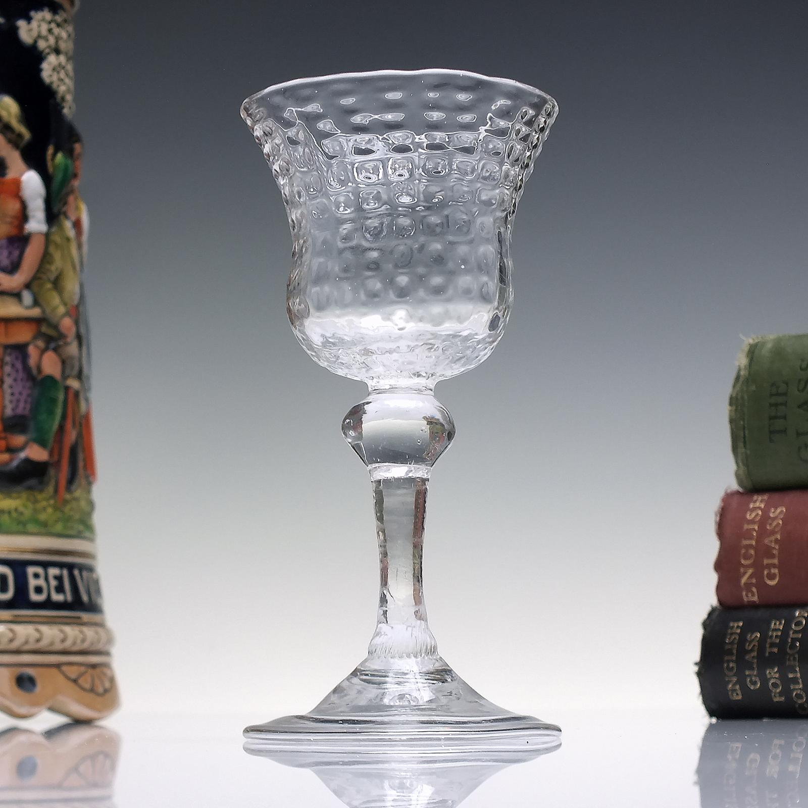 Rare 18th Century Liege Wine Glass c.1725 (1 of 4)