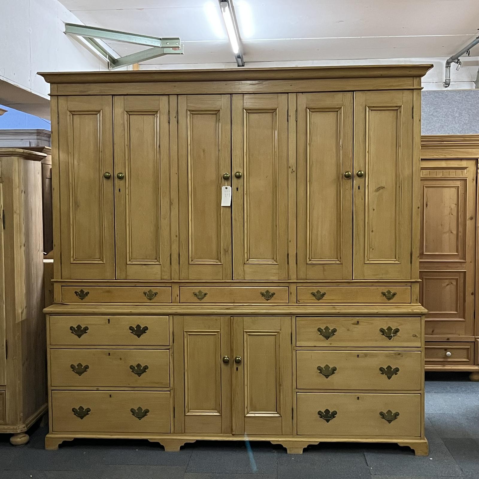 Huge Mid Victorian Pine Housekeepers Cupboard with Drawers (1 of 10) Huge Mid Victorian Pine Housekeepers Cupboard with Drawers (1 of 10)