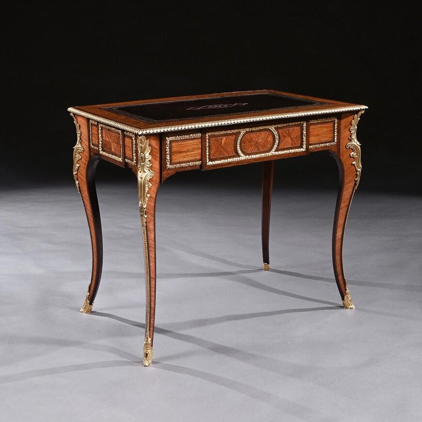 French 19th Century Gilt-bronze Mounted Writing Table of Fine Quality (1 of 9)