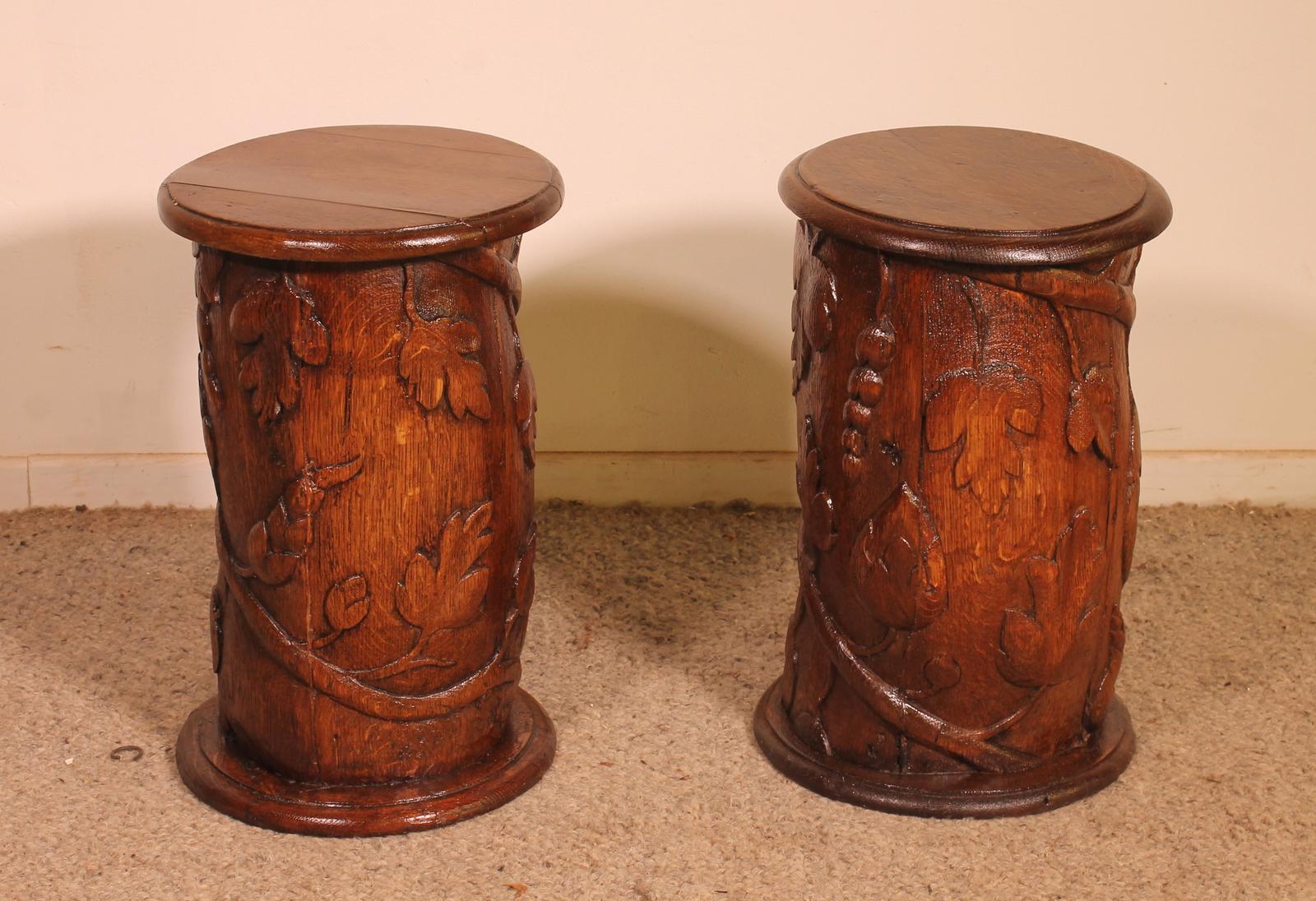 Pair Of 17th Century Oak Bedside Tables Or Sofa Ends (1 of 11) Pair Of 17th Century Oak Bedside Tables Or Sofa Ends (1 of 11)