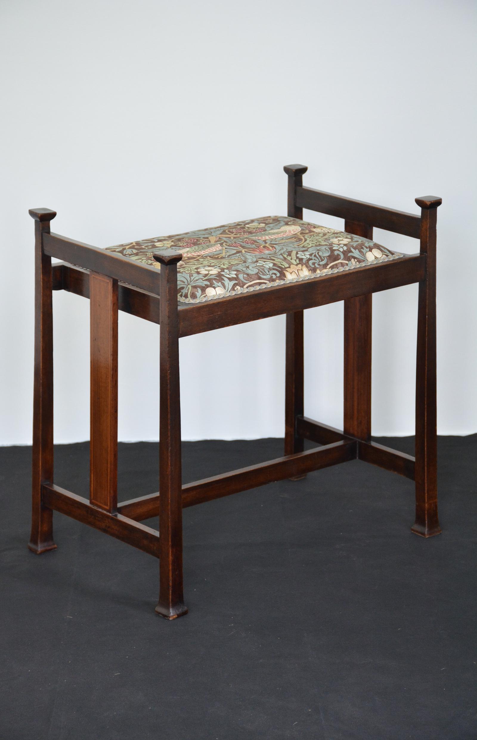 Antique Arts & Crafts Stool Dressing Table Stool (1 of 18) Antique Arts & Crafts Stool Dressing Table Stool (1 of 18)