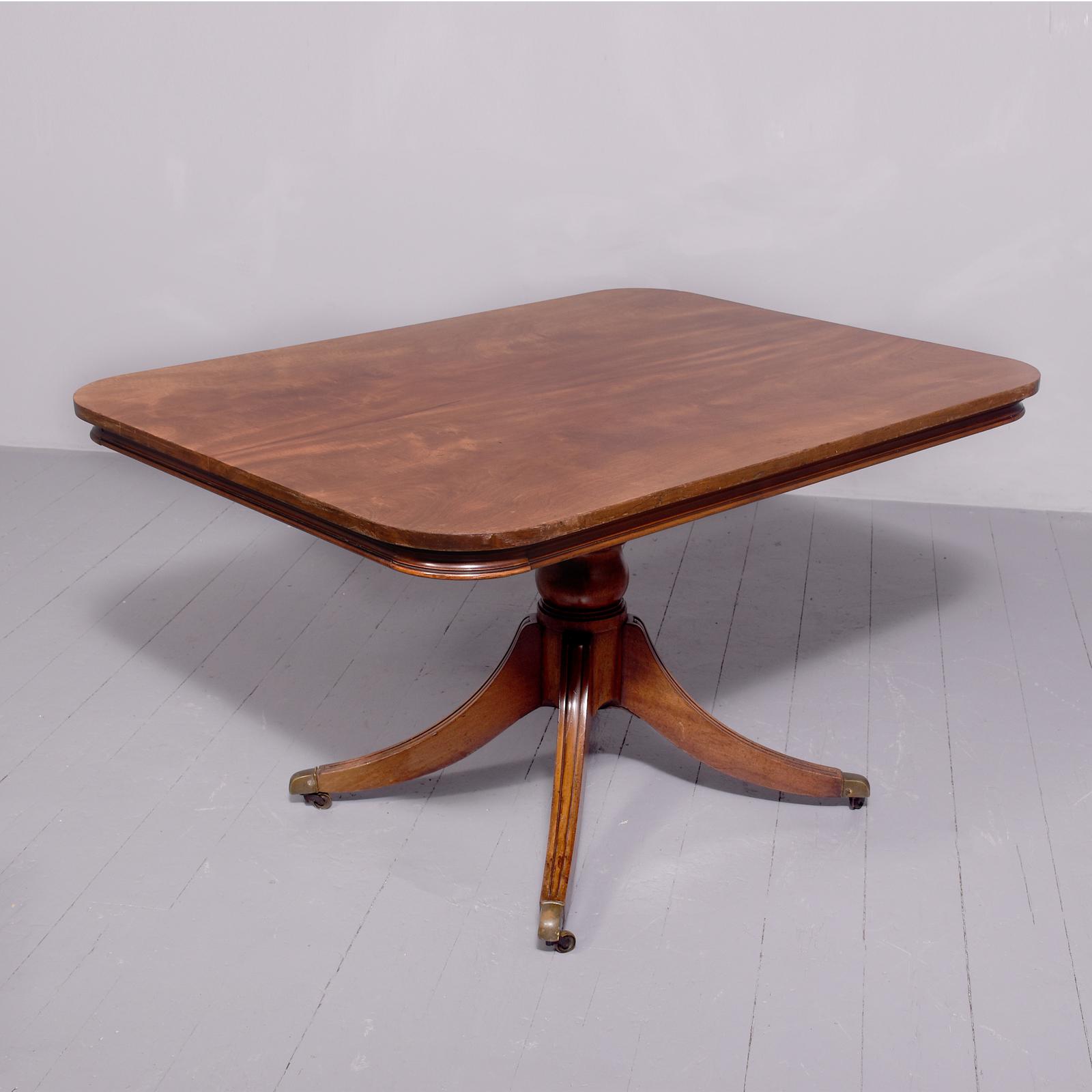 Early Regency Mahogany Rectangular Breakfast Table (1 of 8)