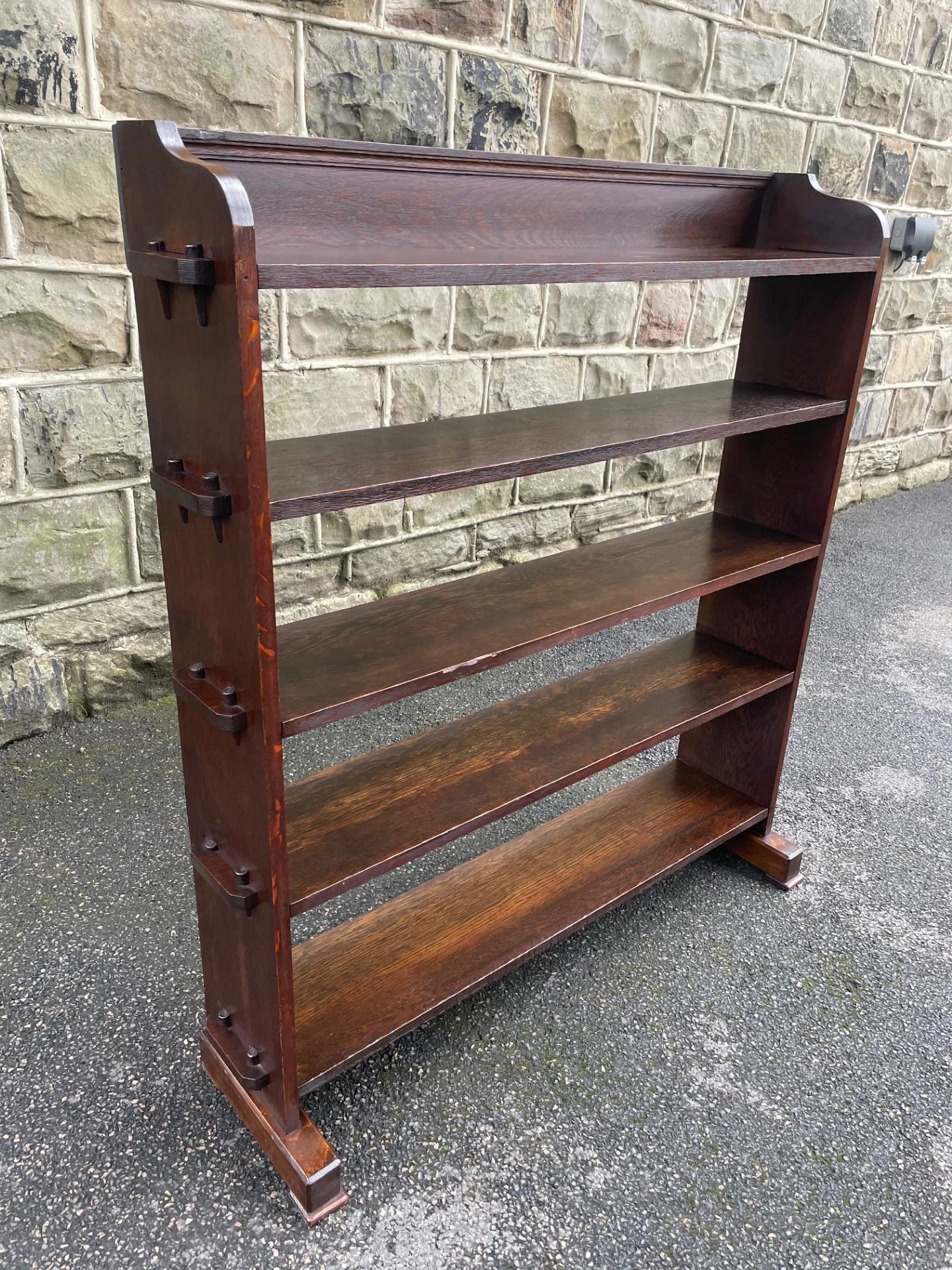 Arts & Crafts Oak Open Bookcase Bookshelf Bookshelves (1 of 14) Arts & Crafts Oak Open Bookcase Bookshelf Bookshelves (1 of 14)