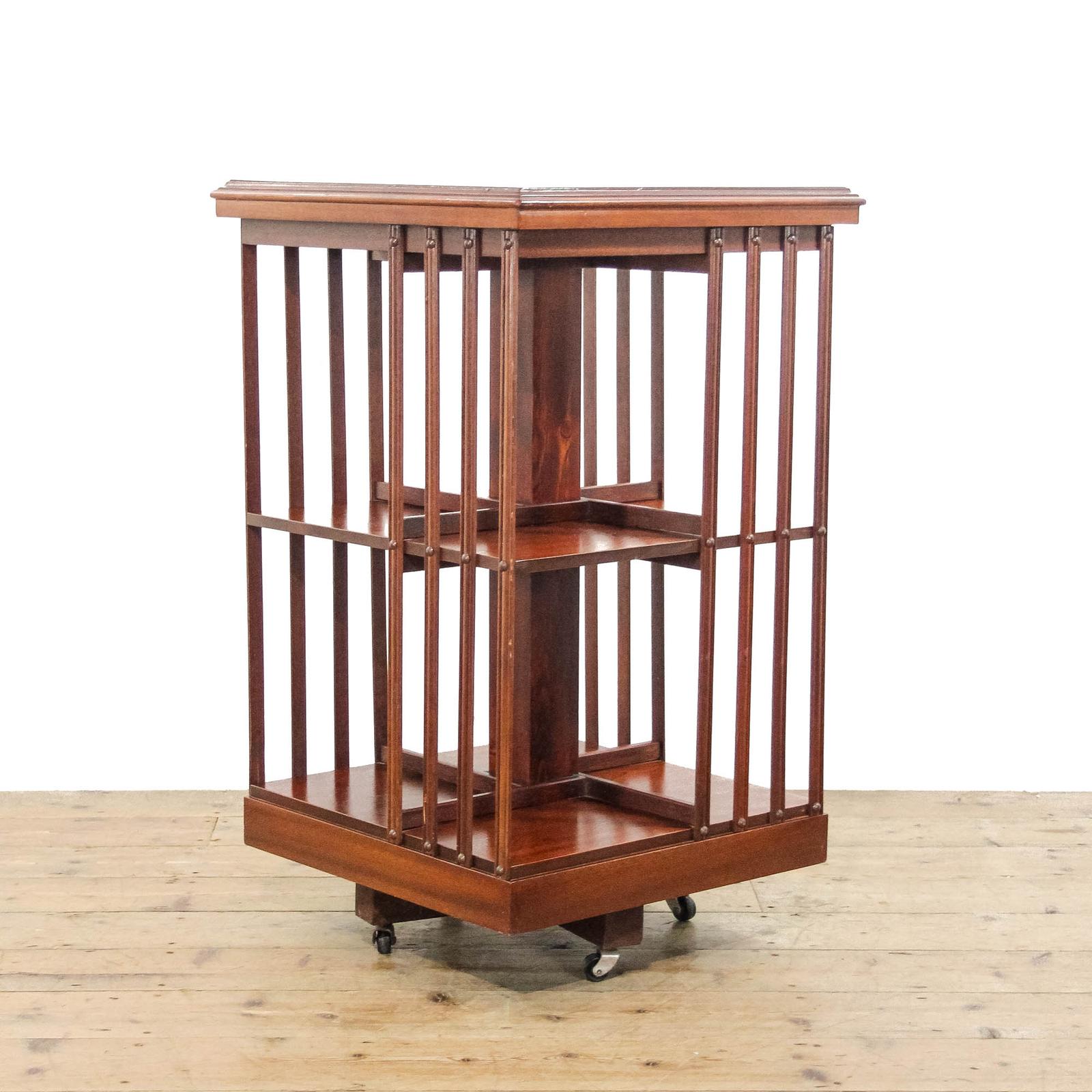 20th Century Mahogany Revolving Bookcase (1 of 8)