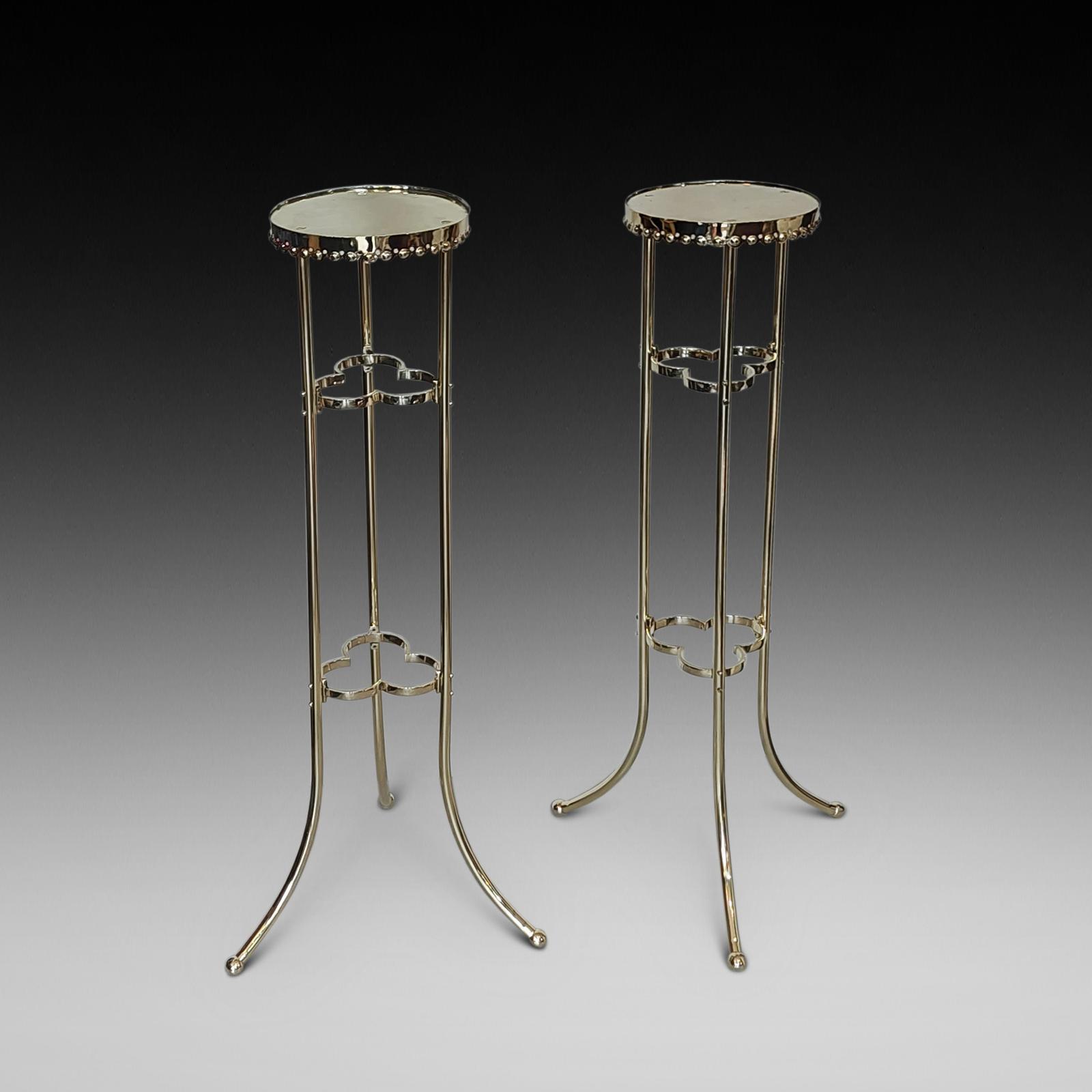 Pair of Early 20th Century Brass Jardiniere Stands (1 of 6) Pair of Early 20th Century Brass Jardiniere Stands (1 of 6)