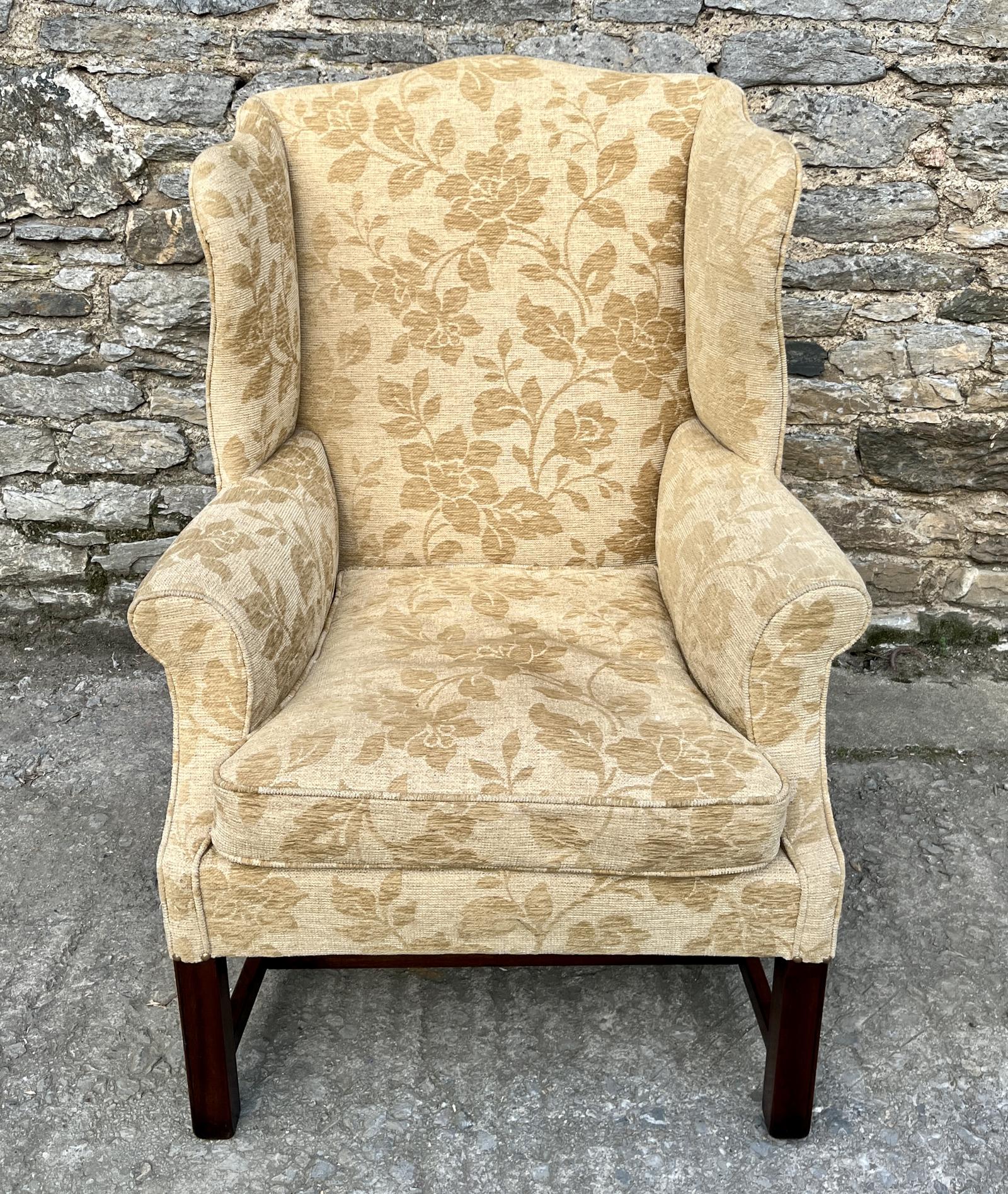 Georgian Style Wing Armchair (1 of 16) Georgian Style Wing Armchair (1 of 16)