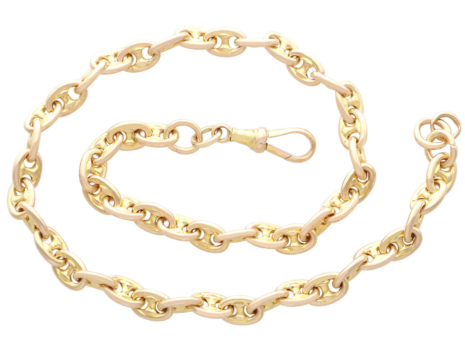 Antique 15k Yellow Gold Watch Chain Circa 1870 (1 of 15)
