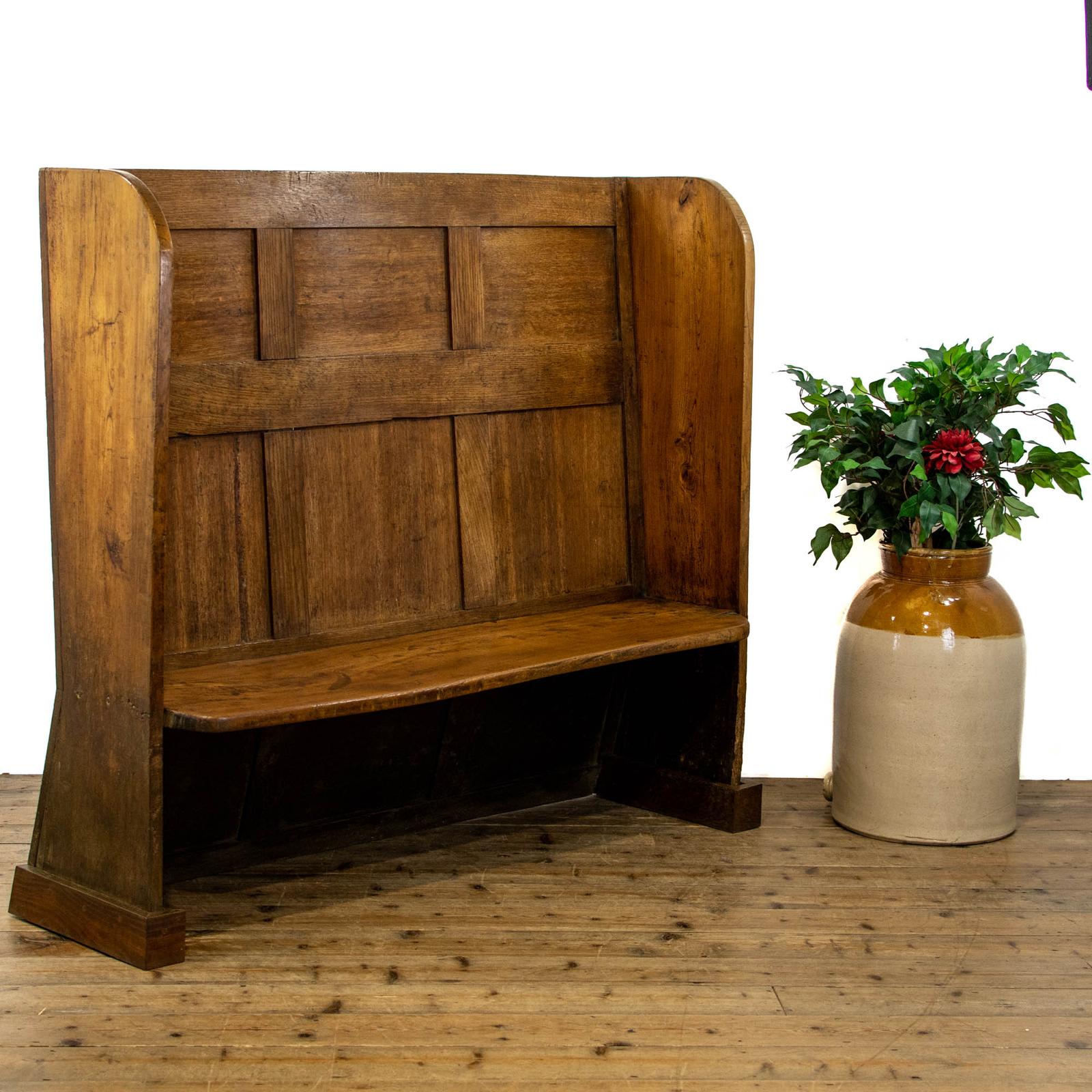 19th Century Antique Oak High Back Settle (1 of 11) 19th Century Antique Oak High Back Settle (1 of 11)