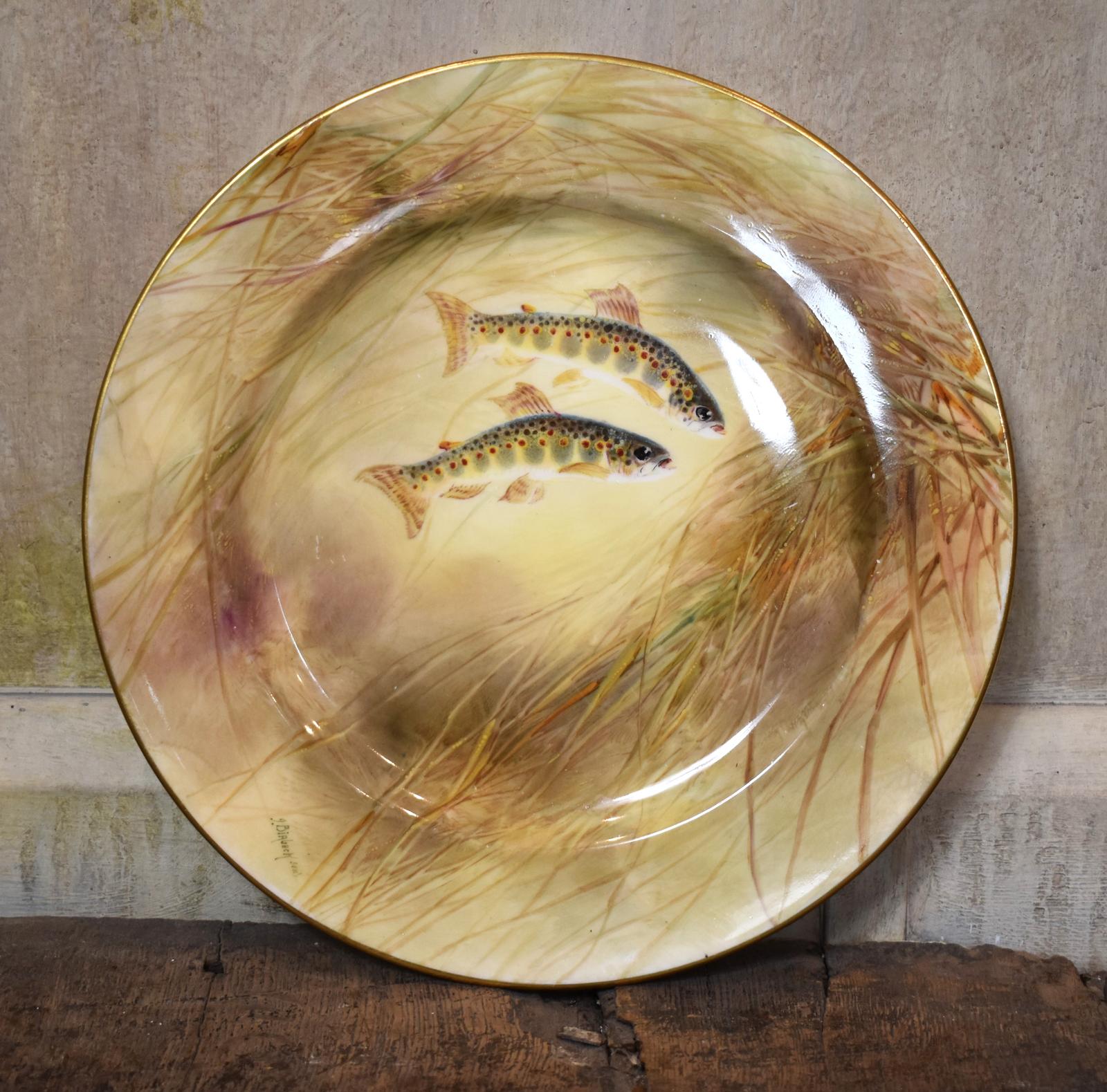 Royal Doulton Porcelain Plate Decorated by J Birbeck Senior (1 of 6)