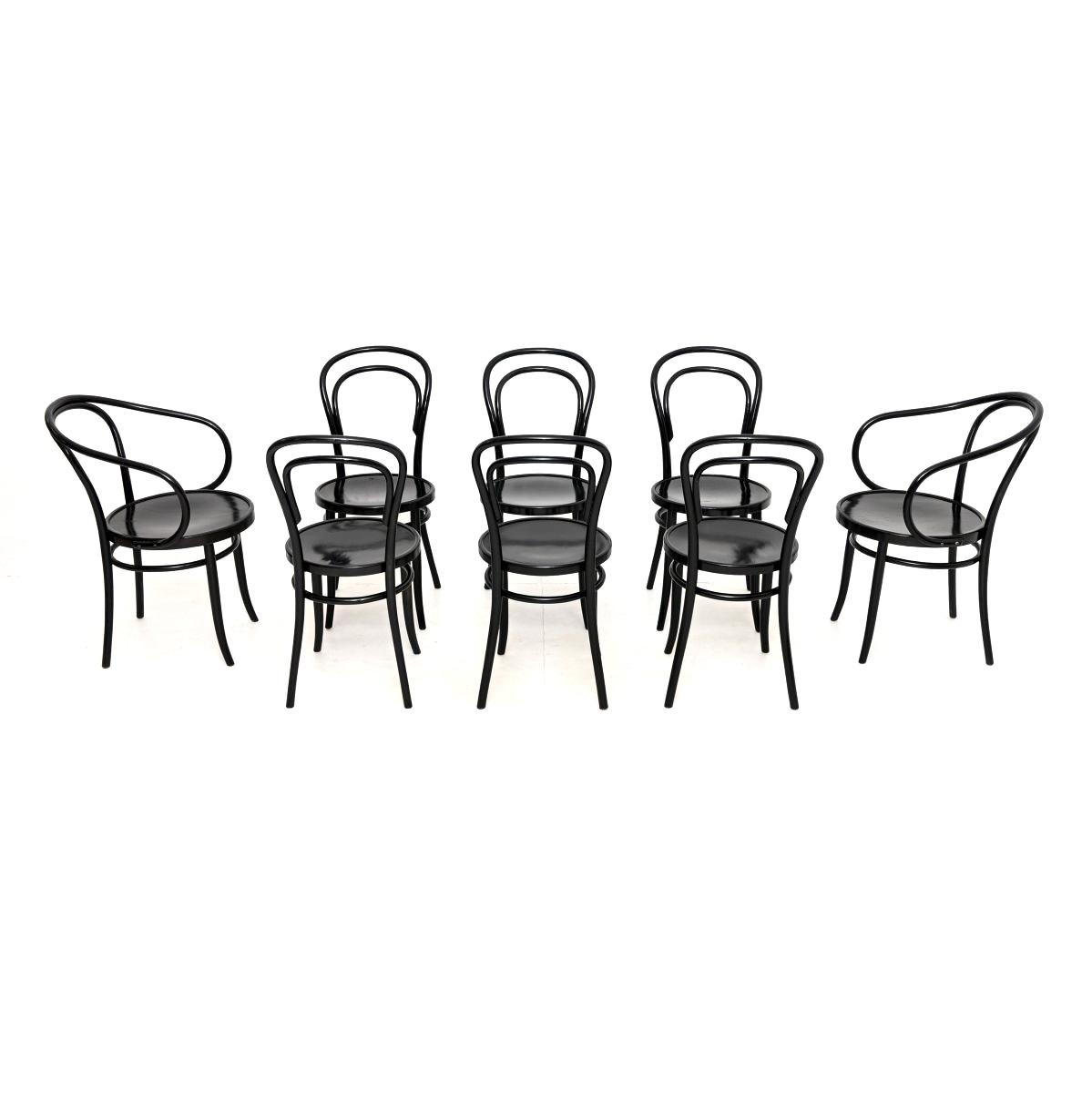 Set of Eight Vintage Bentwood Thonet Dining Chairs (1 of 12) Set of Eight Vintage Bentwood Thonet Dining Chairs (1 of 12)