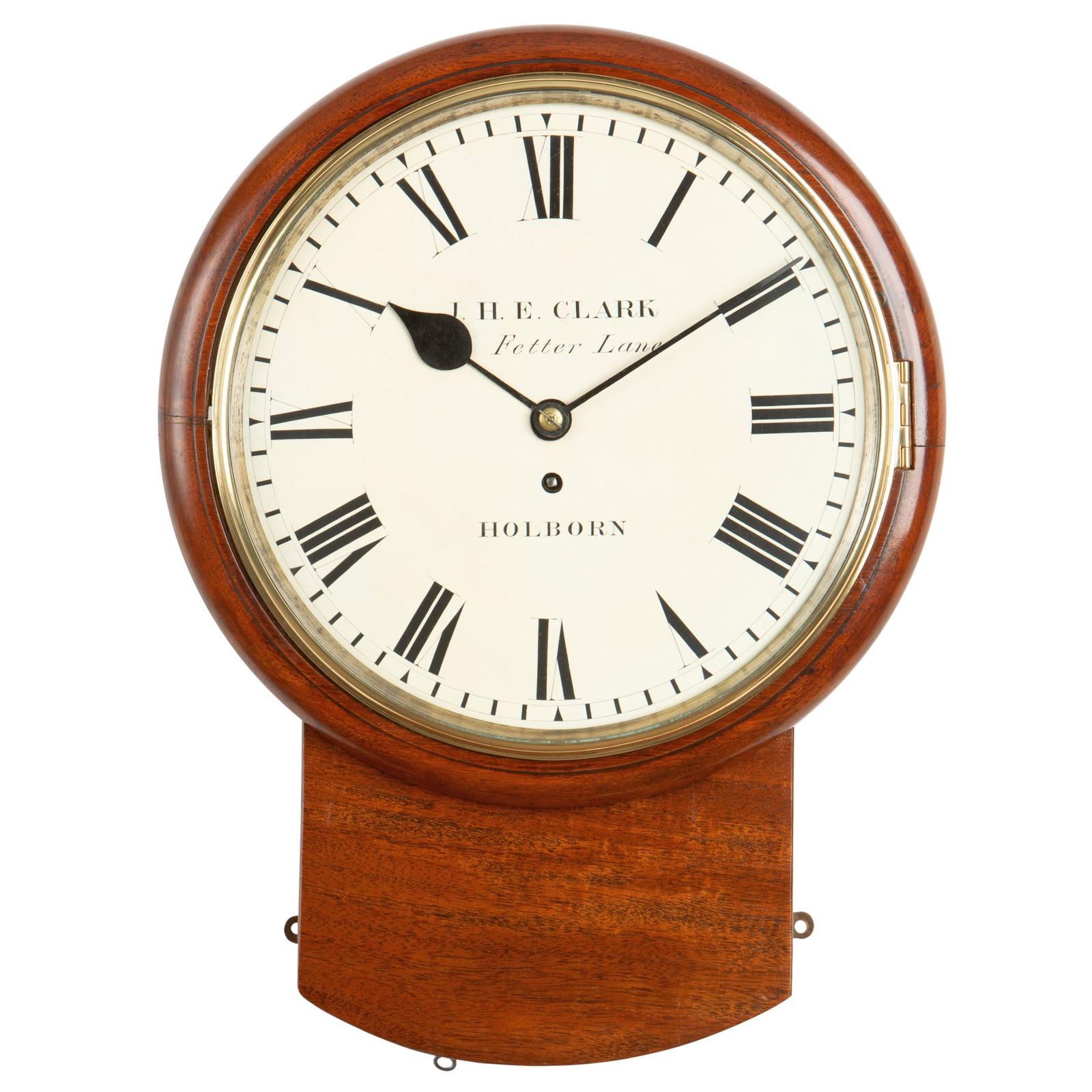 Fusee Drop Dial Wall Clock Timepiece – Clark- London (1 of 1)