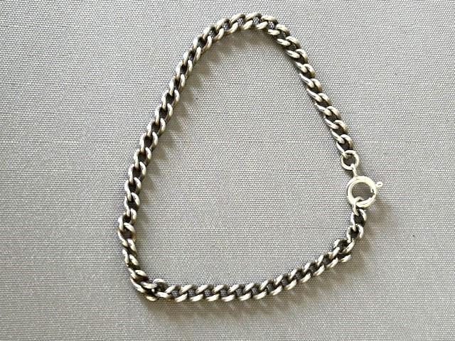 Edwardian Silver Watch Chain Silver Bracelet (1 of 4)