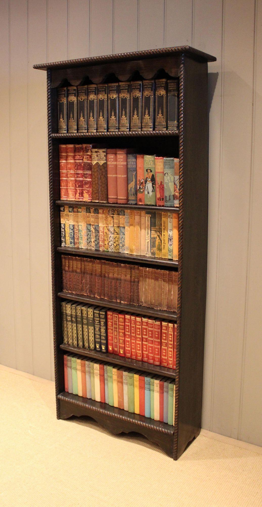 Dark Oak Open Bookcase (1 of 12) Dark Oak Open Bookcase (1 of 12)