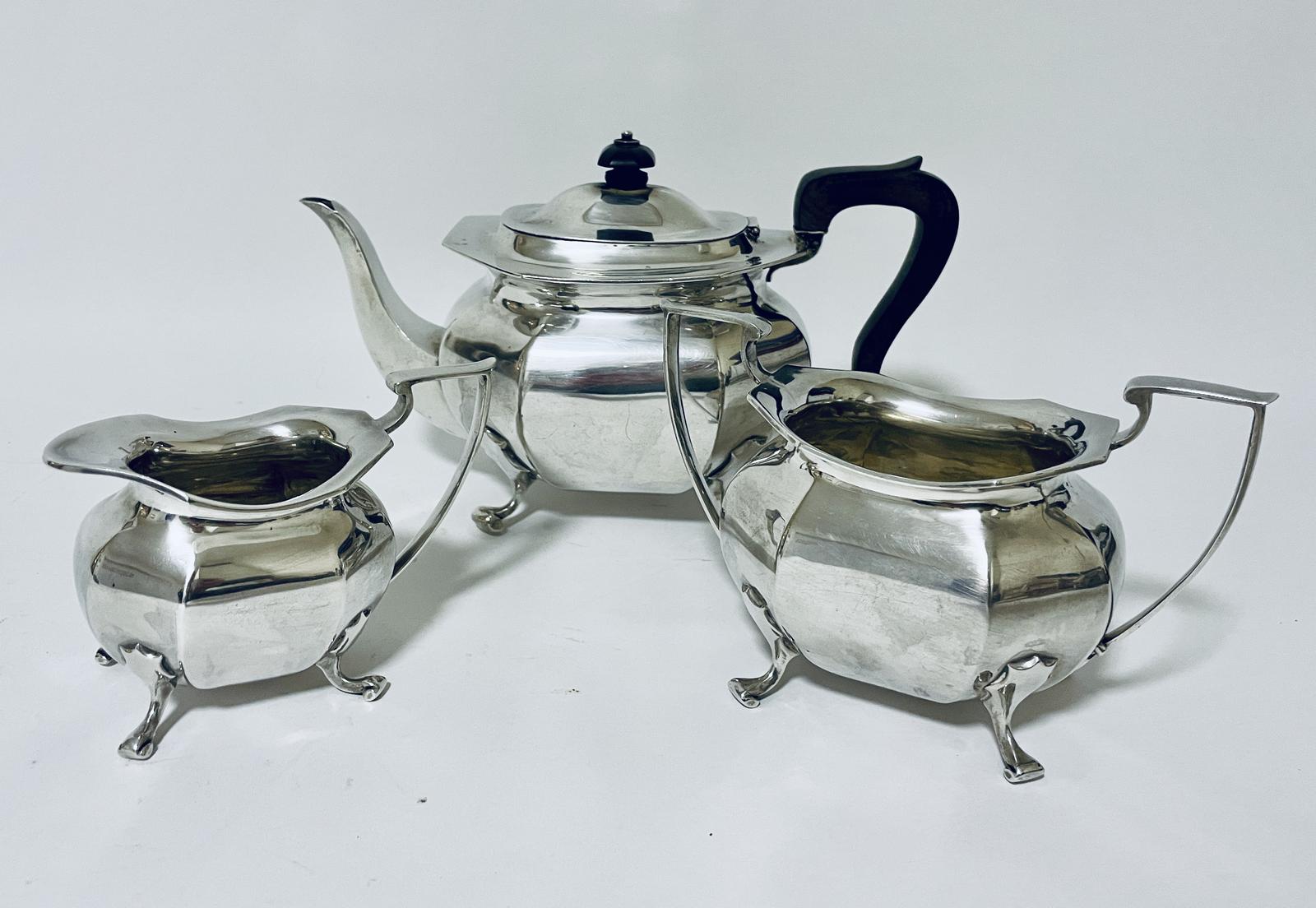 Antique Silver 3 Piece Tea Service (1 of 18) Antique Silver 3 Piece Tea Service (1 of 18)