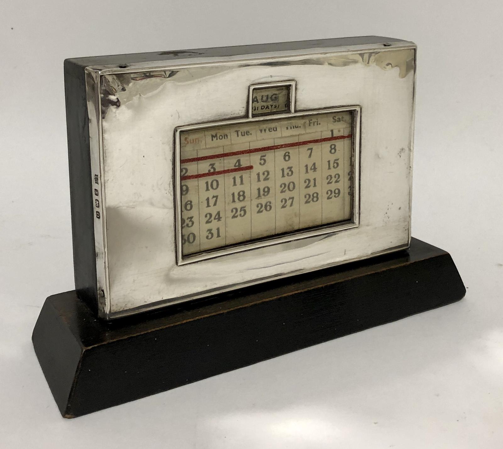 Antique Art Deco Sterling Silver Perpetual Desk Calendar (1 of 12) Antique Art Deco Sterling Silver Perpetual Desk Calendar (1 of 12)