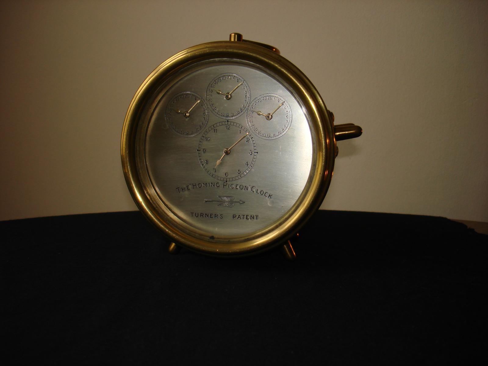 Turners Patent Brass Cased Homing Pigeon Clock (1 of 5) Turners Patent Brass Cased Homing Pigeon Clock (1 of 5)