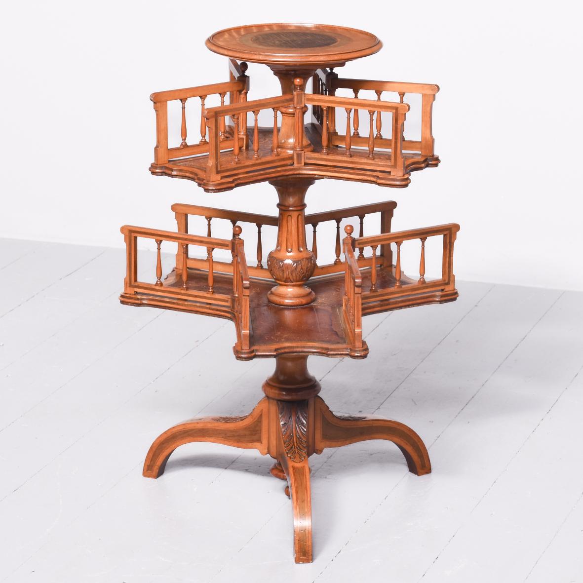 Two Tier Revolving Bookcase (1 of 6) Two Tier Revolving Bookcase (1 of 6)