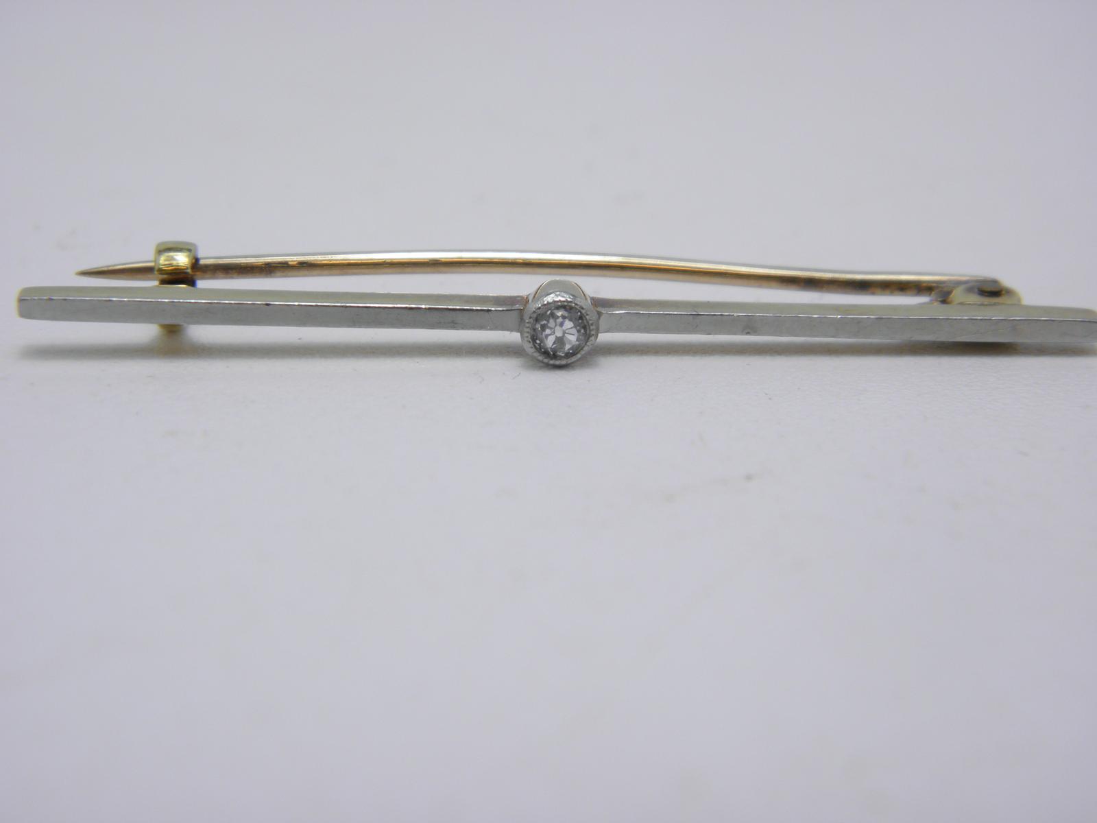 Antique 15ct Gold Platinum Diamond Bar Brooch Pin C1880 Quality (1 of 12) Antique 15ct Gold Platinum Diamond Bar Brooch Pin C1880 Quality (1 of 12)