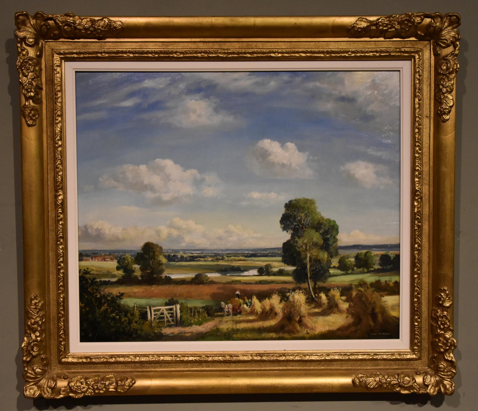 Oil Painting by Max Hofler - Gathering the Harvest (1 of 6)