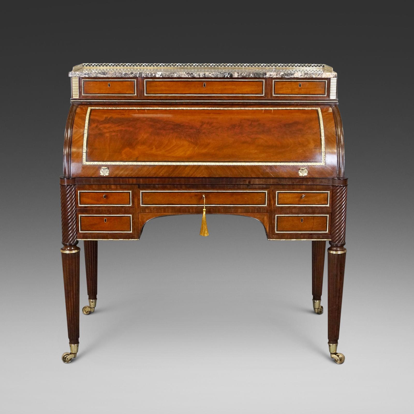 A Superb Cylinder Desk In The Manner Of John Mclean (1 of 6)