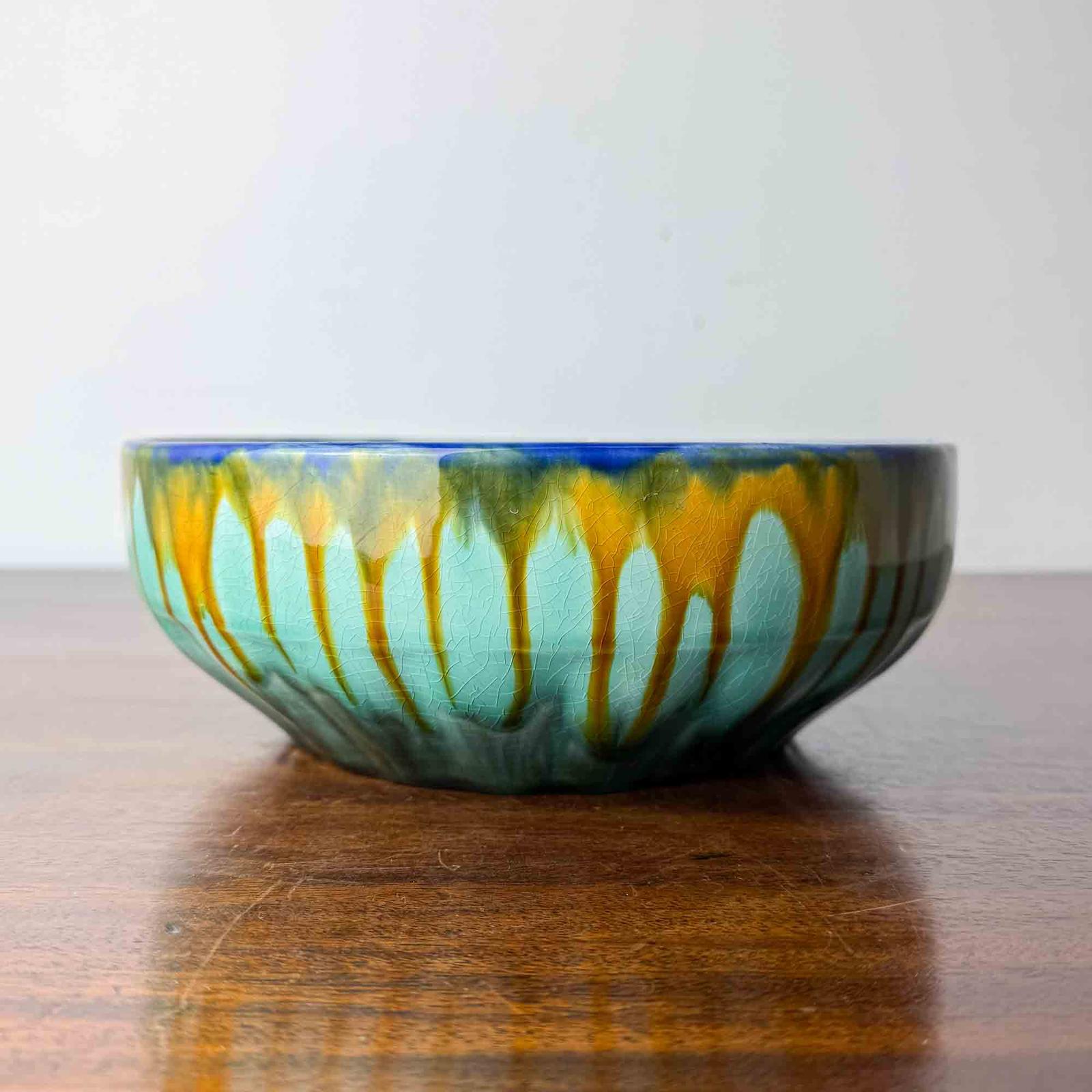 Vintage French Pottery Bowl with Drip Glaze (1 of 10) Vintage French Pottery Bowl with Drip Glaze (1 of 10)
