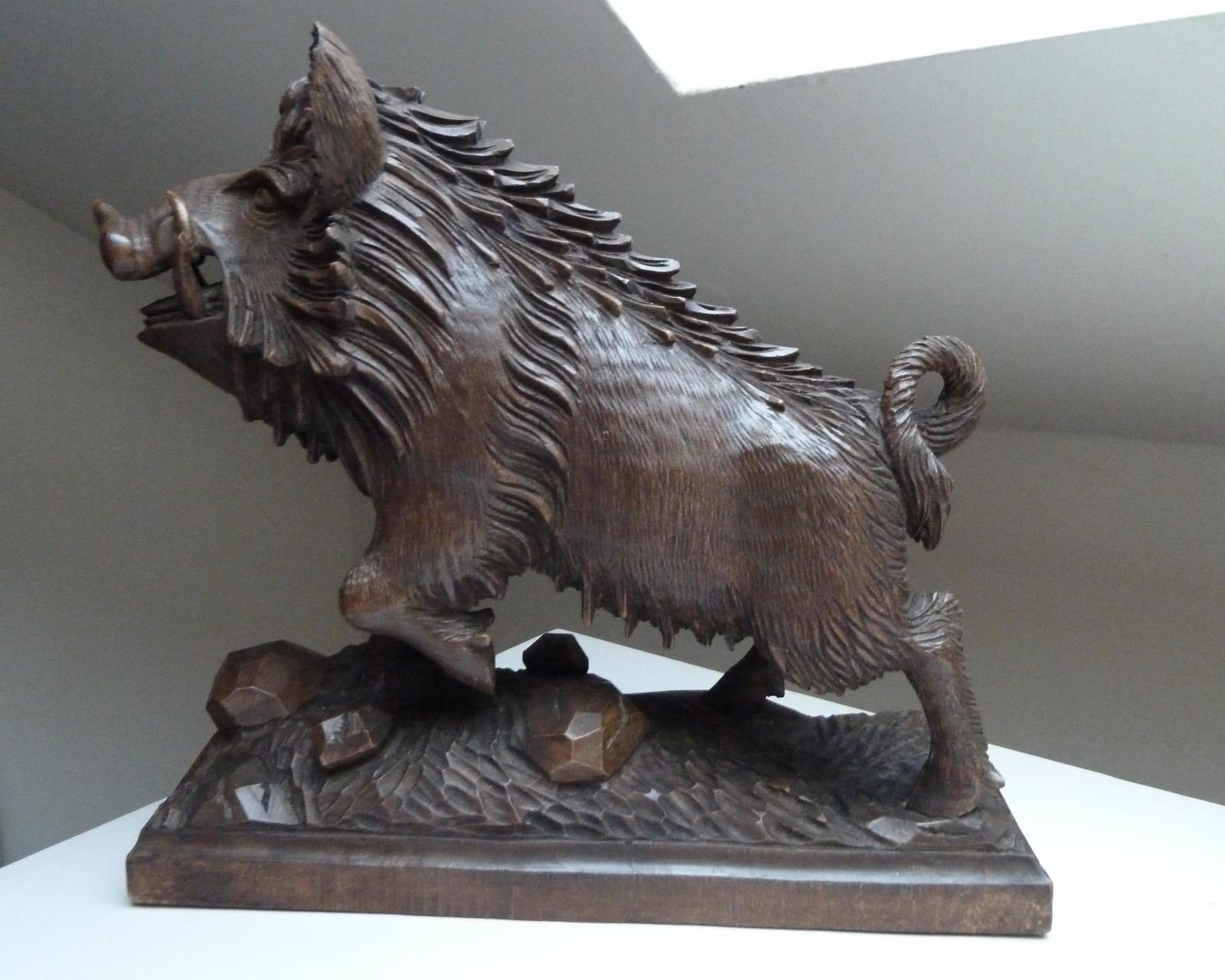 Black Forest Carved Model of Boar (1 of 10) Black Forest Carved Model of Boar (1 of 10)