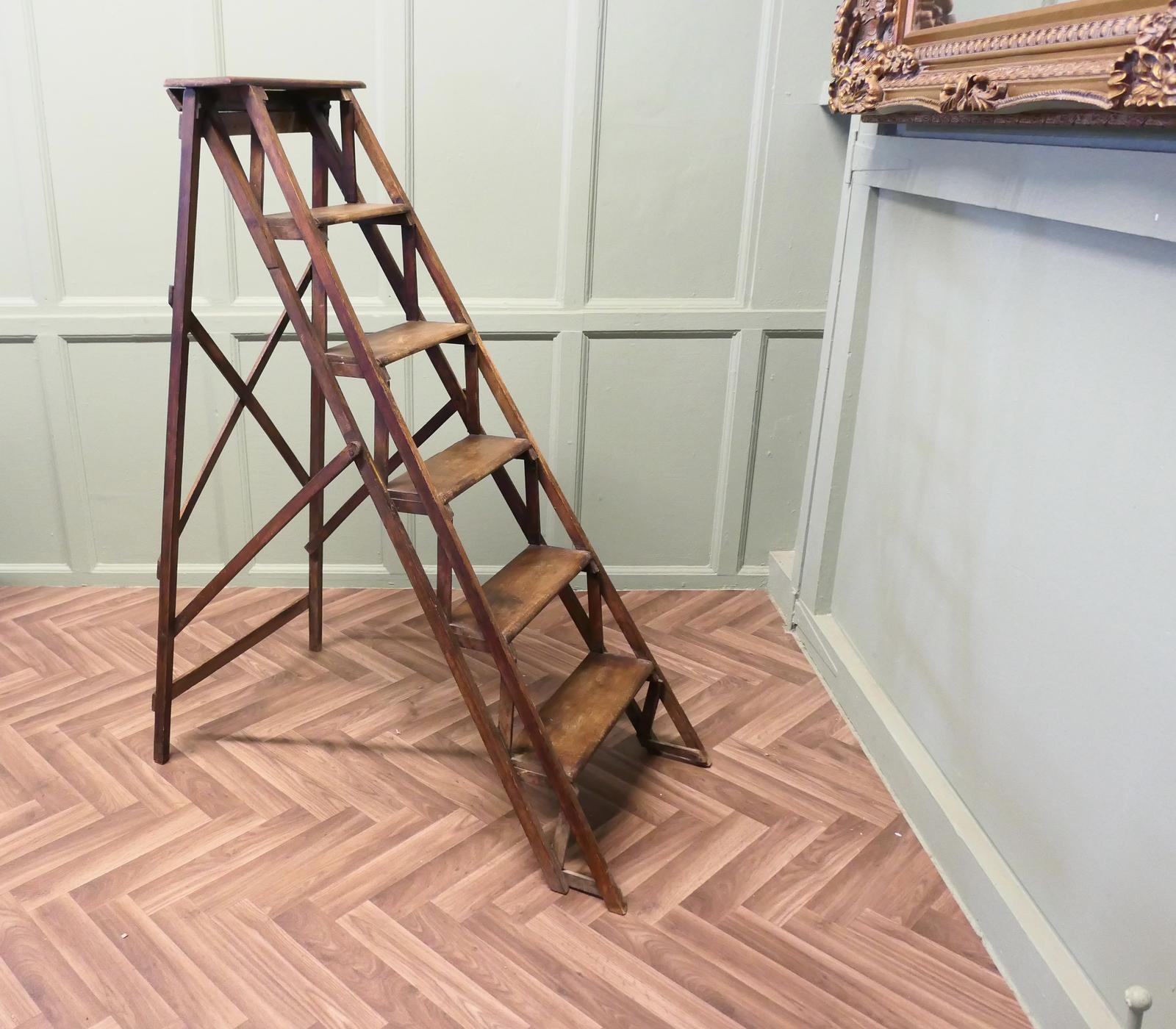 Late 19th Century French Decorators Ladder (1 of 6) Late 19th Century French Decorators Ladder (1 of 6)