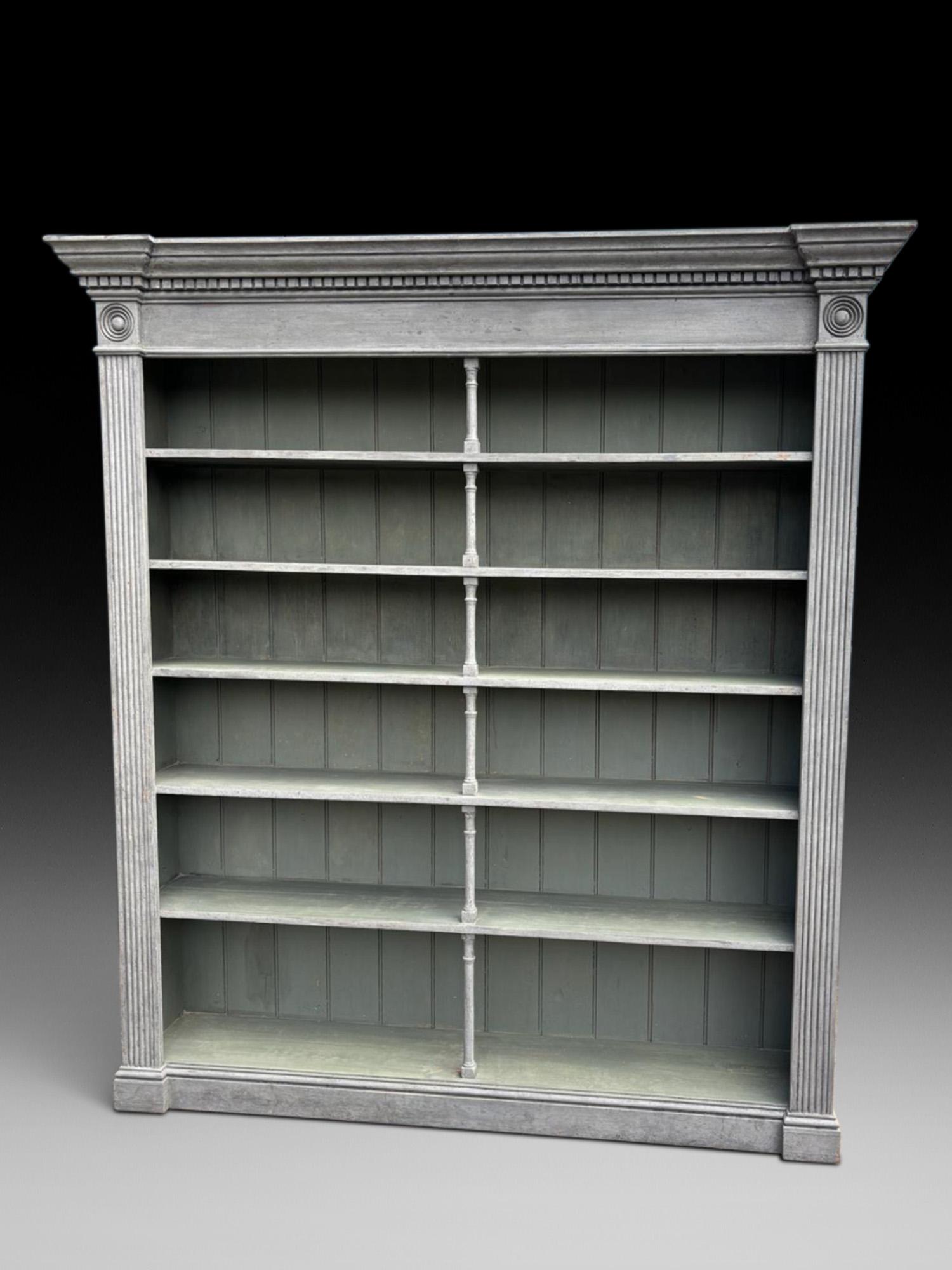 Desirable 20th Century Painted Open Bookcase (1 of 7)