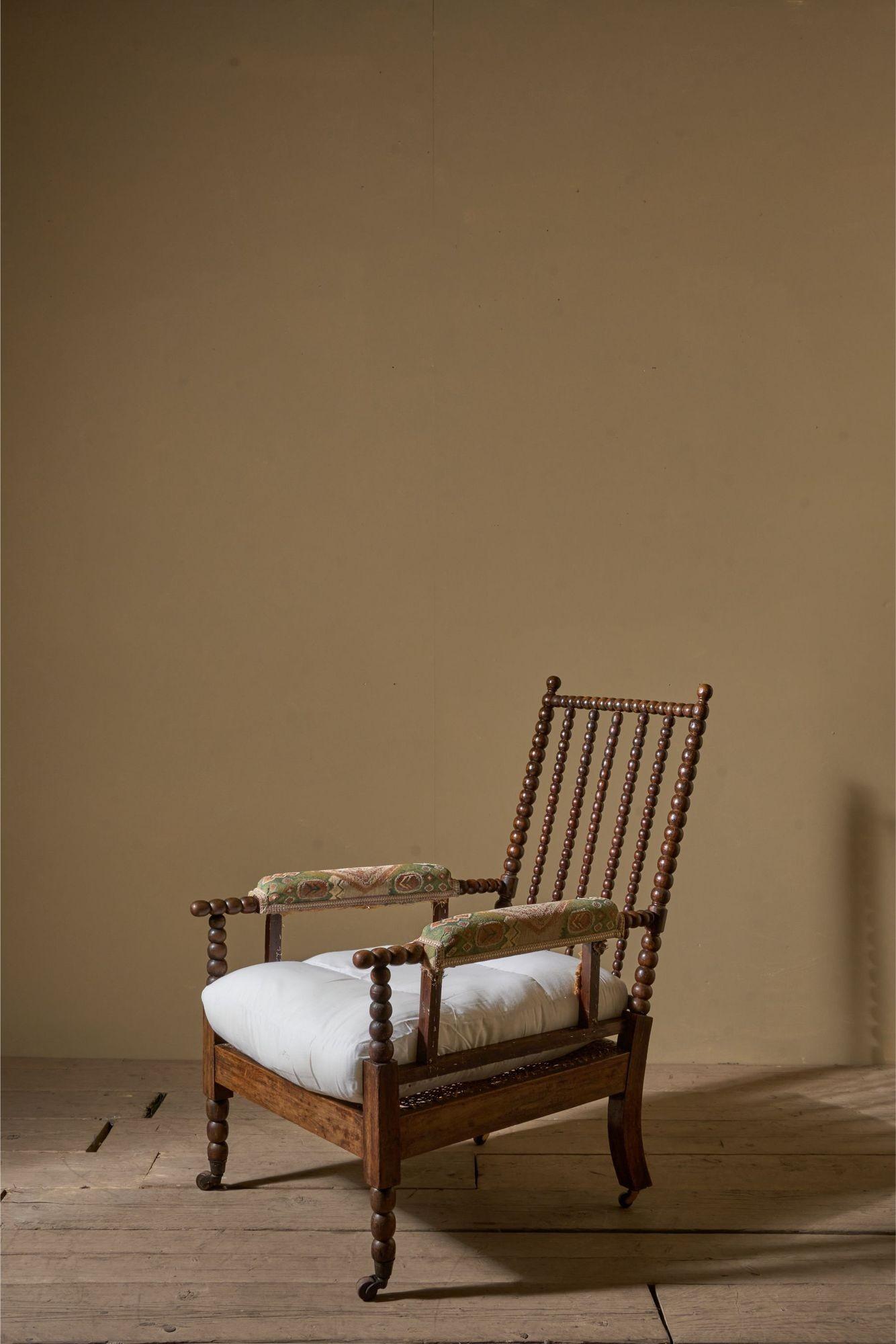 19th Century Simulated Rosewood Bobbin Armchair (1 of 7) 19th Century Simulated Rosewood Bobbin Armchair (1 of 7)