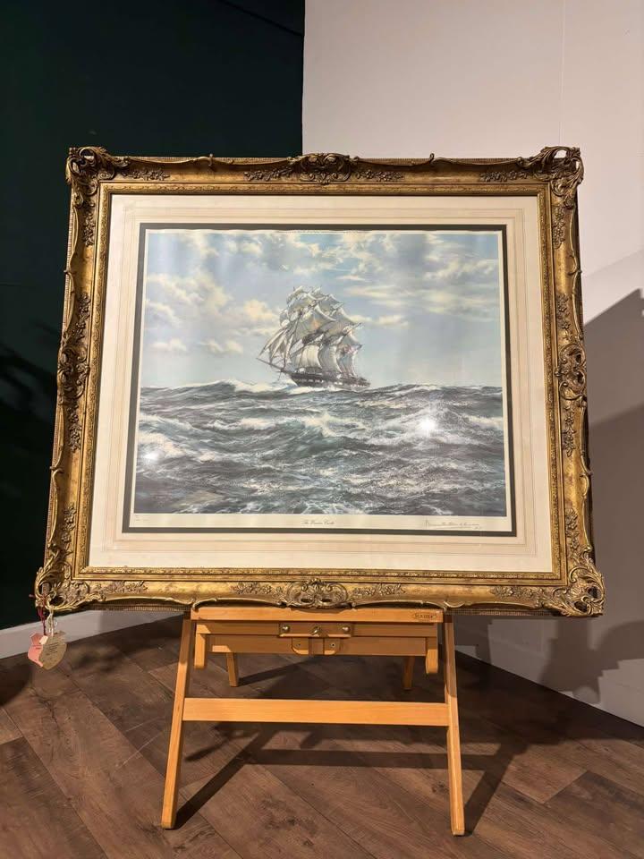 After Montague Dawson, The Windsor Castle, Limited Edition Coloured Print, Numbered 184/200 and Signed by Lord Mountbatten of Burma, Mounted Within a Gilt Swept Frame (1 of 17)